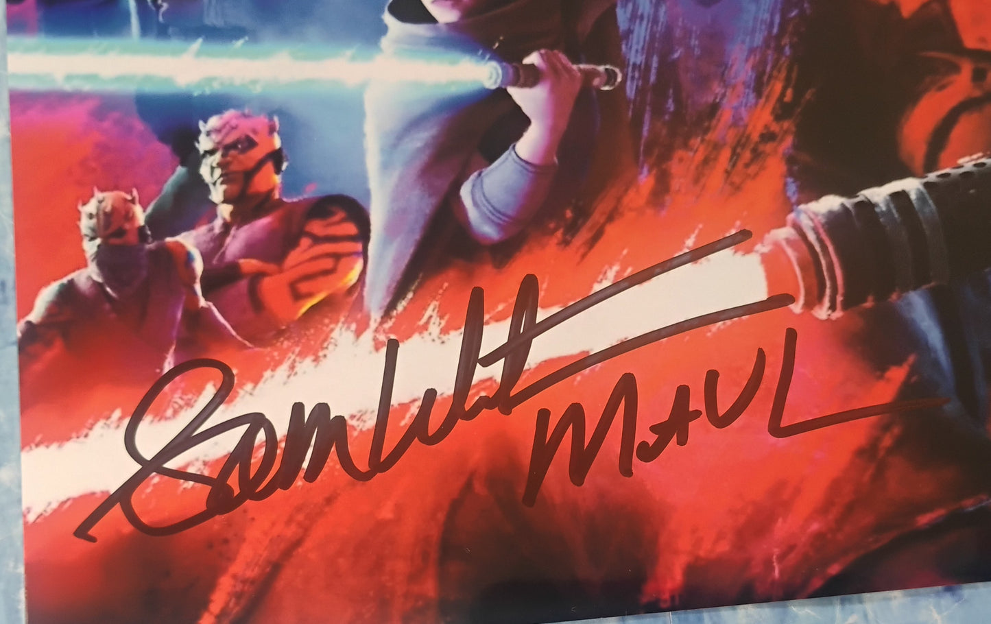 Sam Witwer Hand Signed Autograph 8x10 Photo OPix COA Star Wars Darth Maul