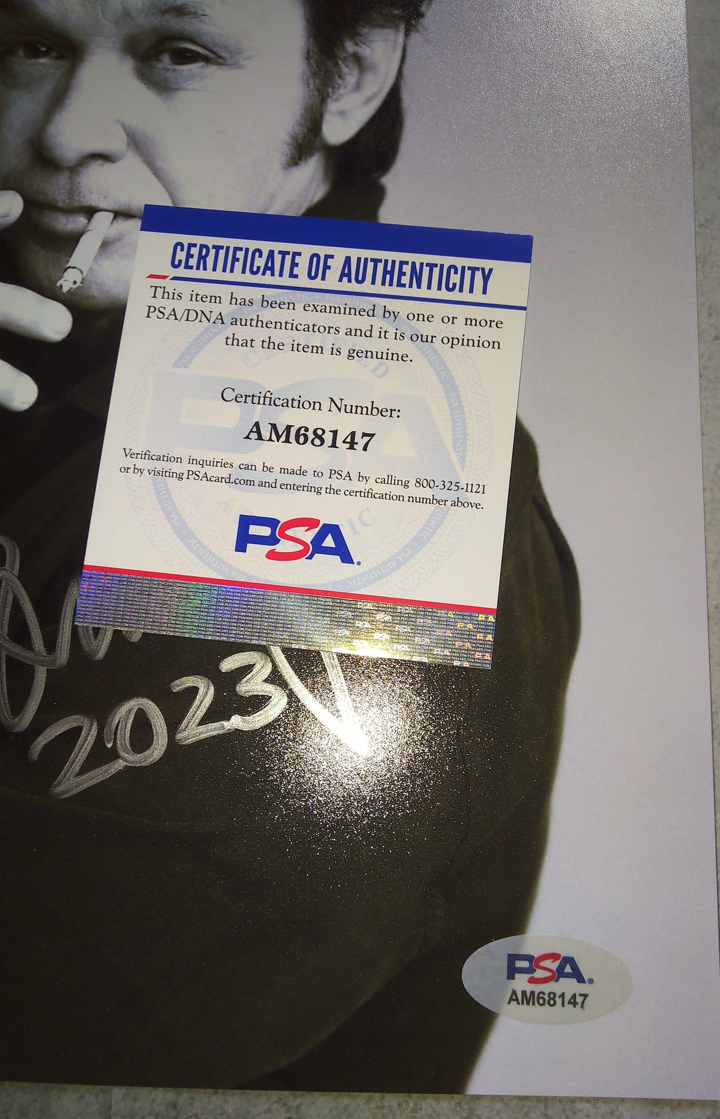 John Cougar Mellencamp Hand Signed Autograph 8x10 Photo PSA COA