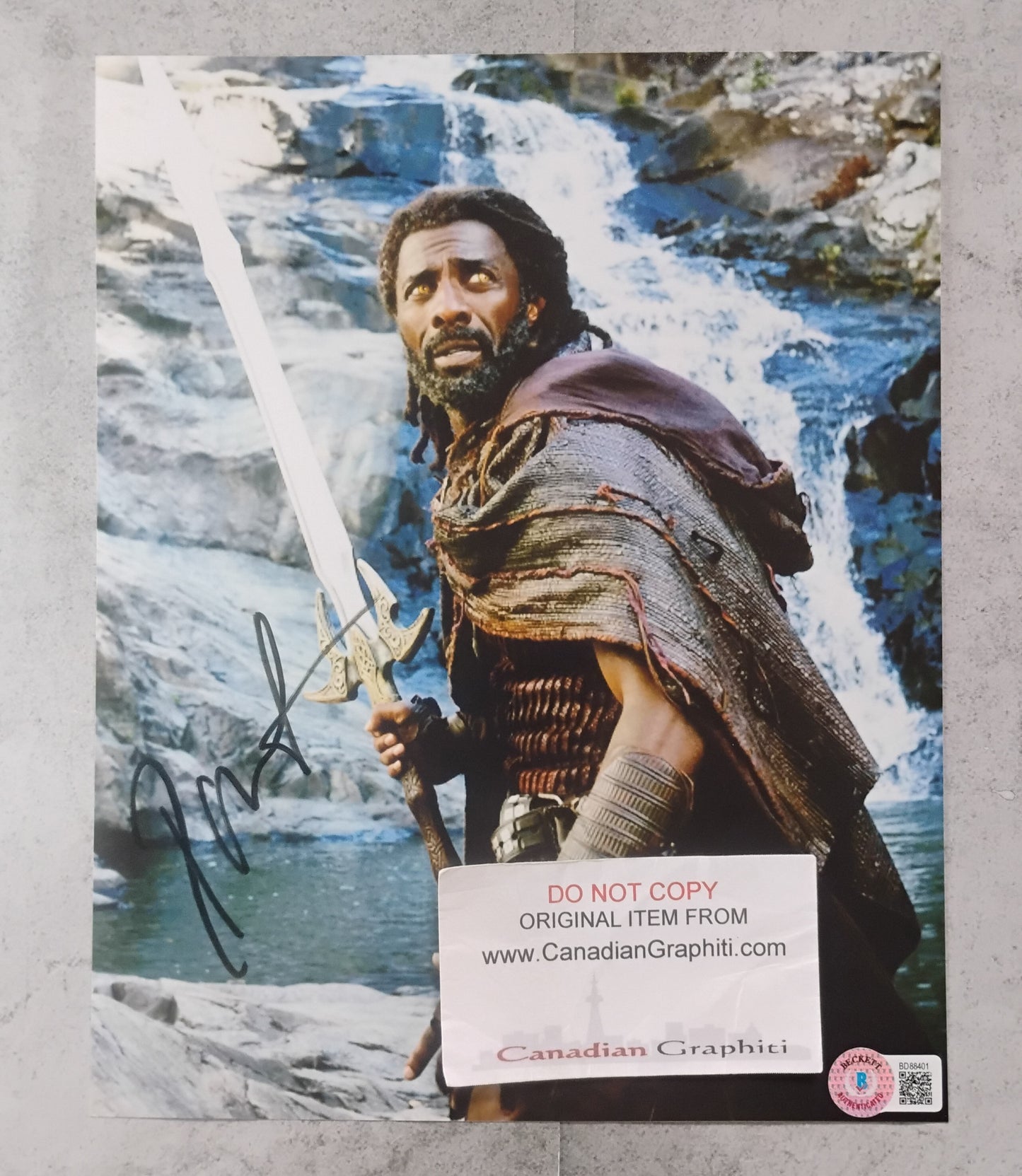 Idris Elba Hand Signed Autograph 8x10 Photo COA Thor