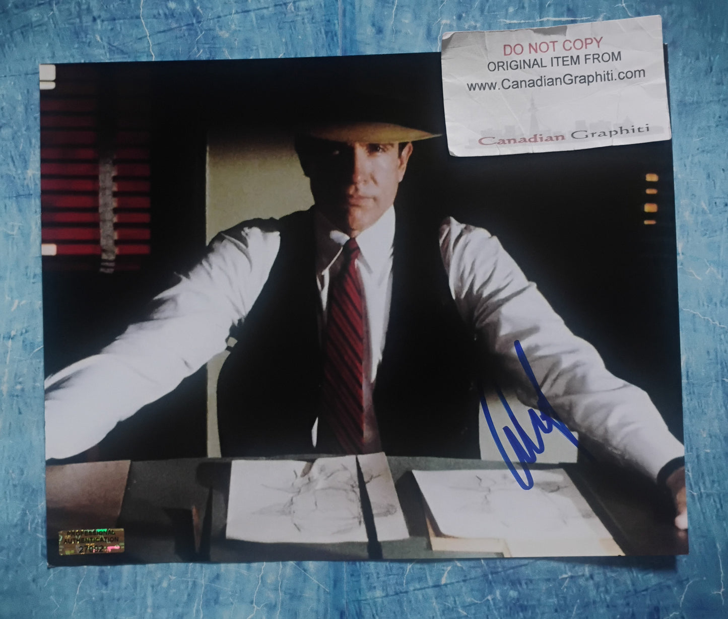 Warren Beatty Hand Signed Autograph 8x10 Photo COA Dick Tracy