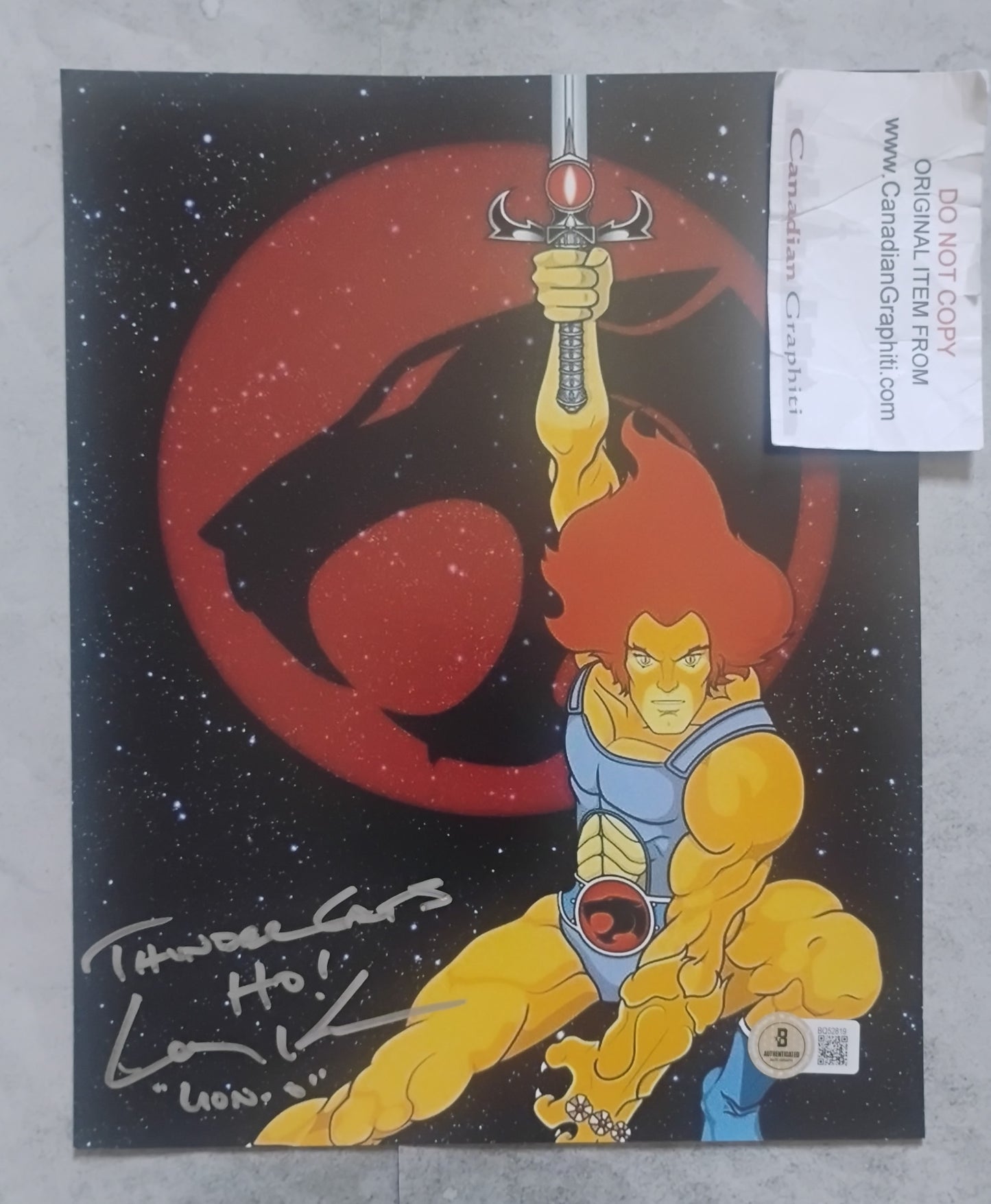 Larry Kenney Hand Signed Autograph 8x10 Photo BAS COA Thundercats