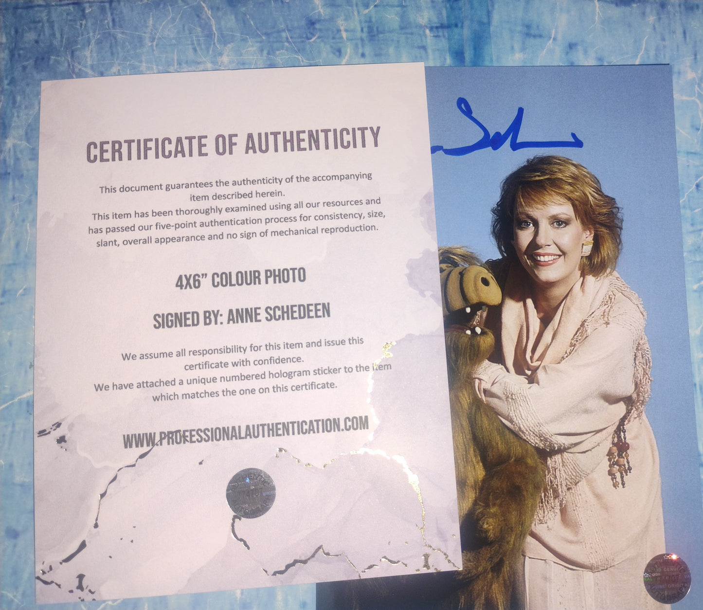 Anne Schedeen Hand Signed Autograph Photo COA Alf