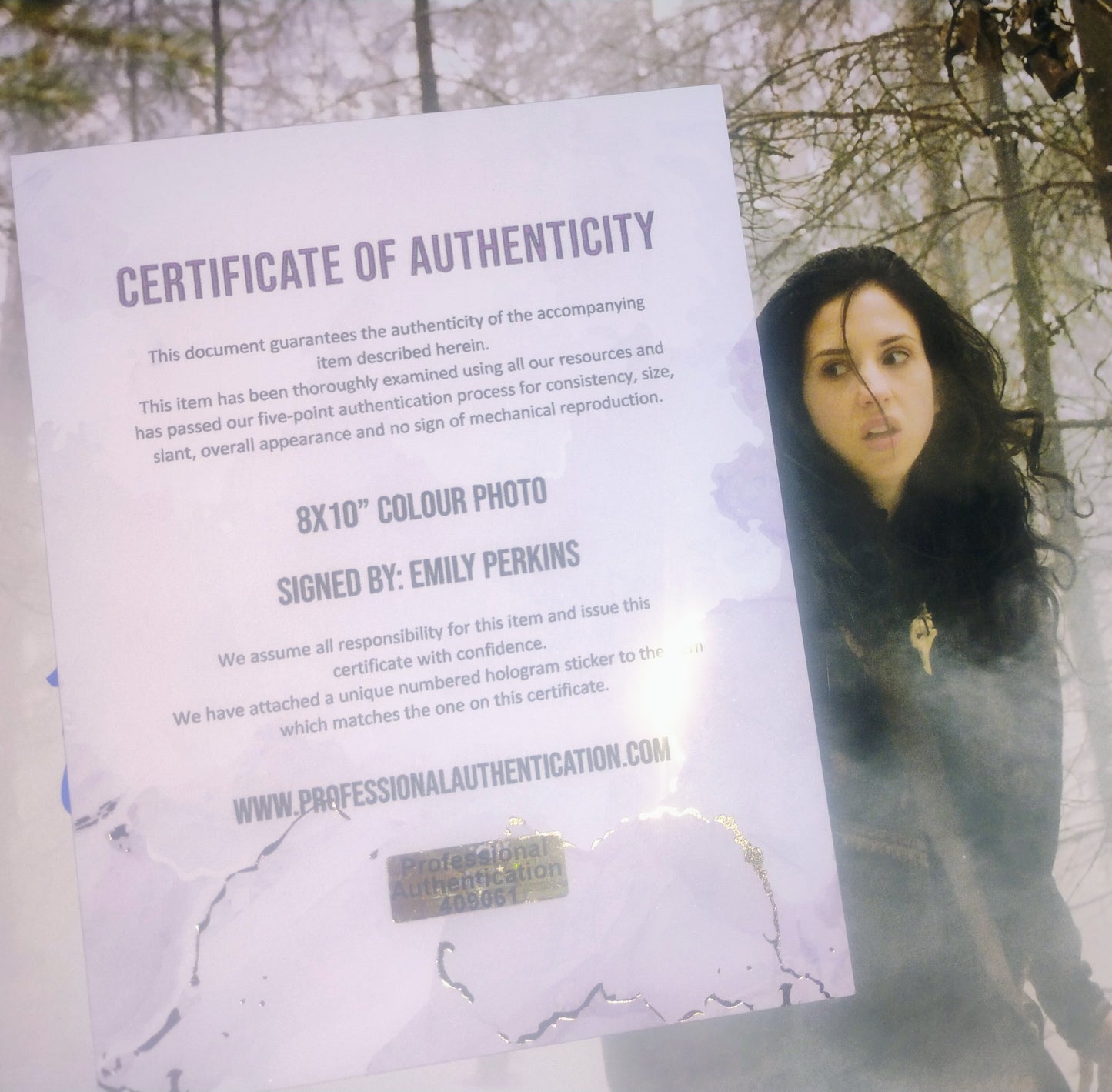 Emily Perkins Hand Signed Autograph 8x10 Photo COA Ginger Snaps