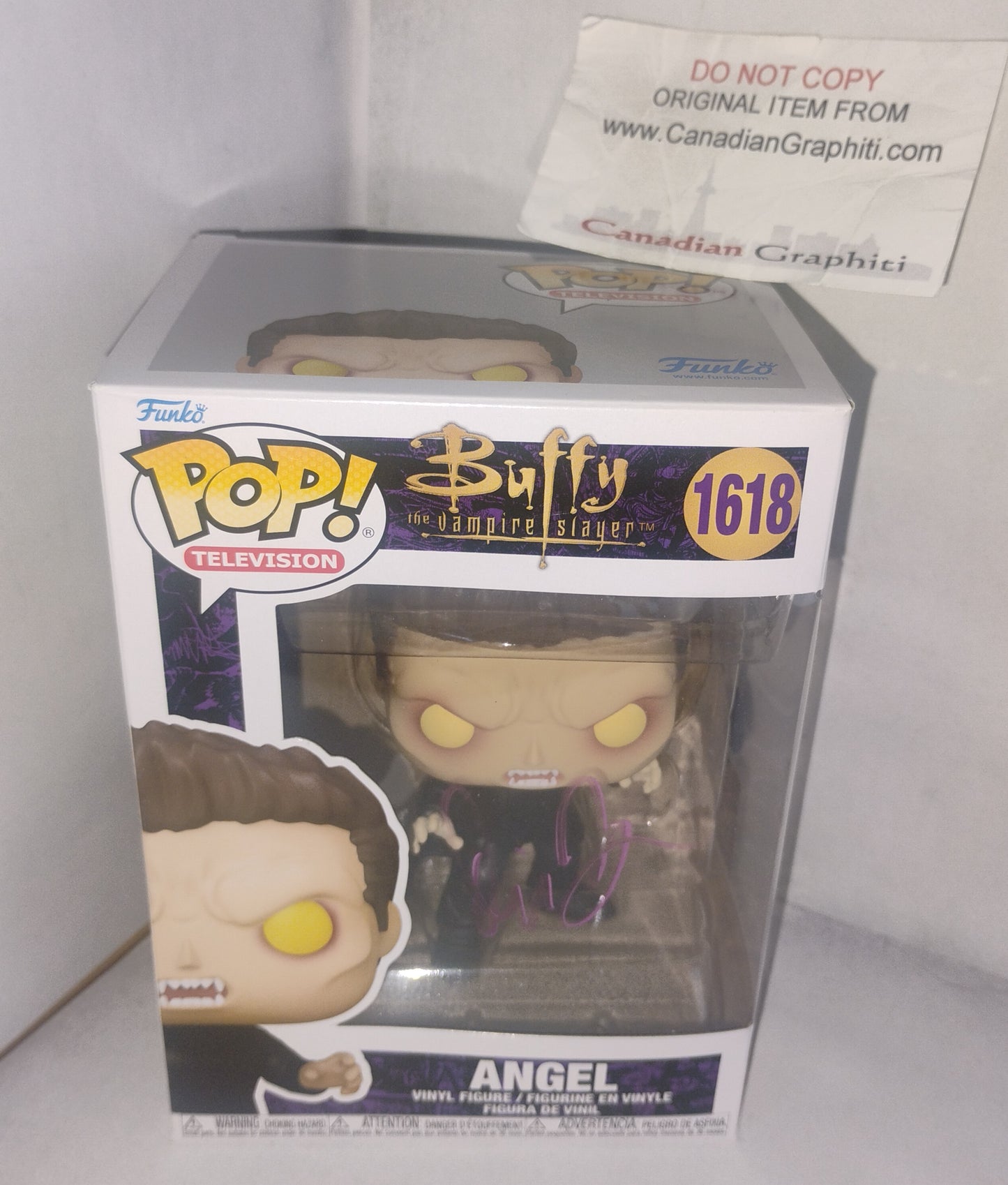 David Boreanaz Hand Signed Autograph Angel Funko Pop OPix COA