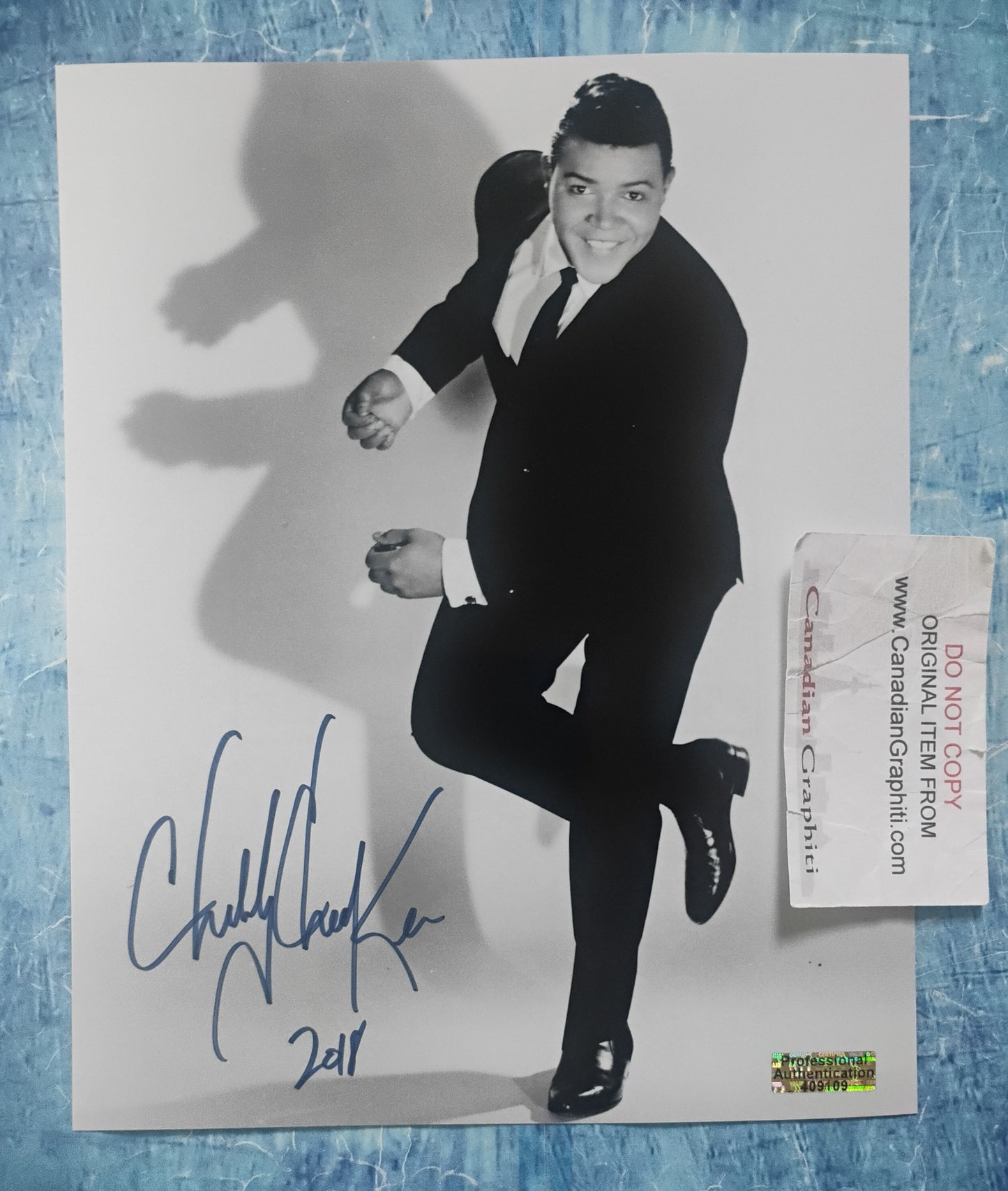 Chubby Checker Hand Signed Autograph 8x10 Photo COA