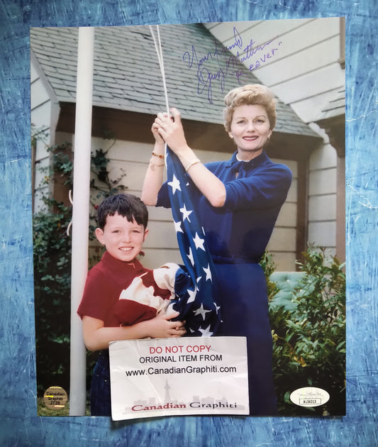 Jerry Mathers Hand Signed Autograph 8x10 Photo COA + JSA