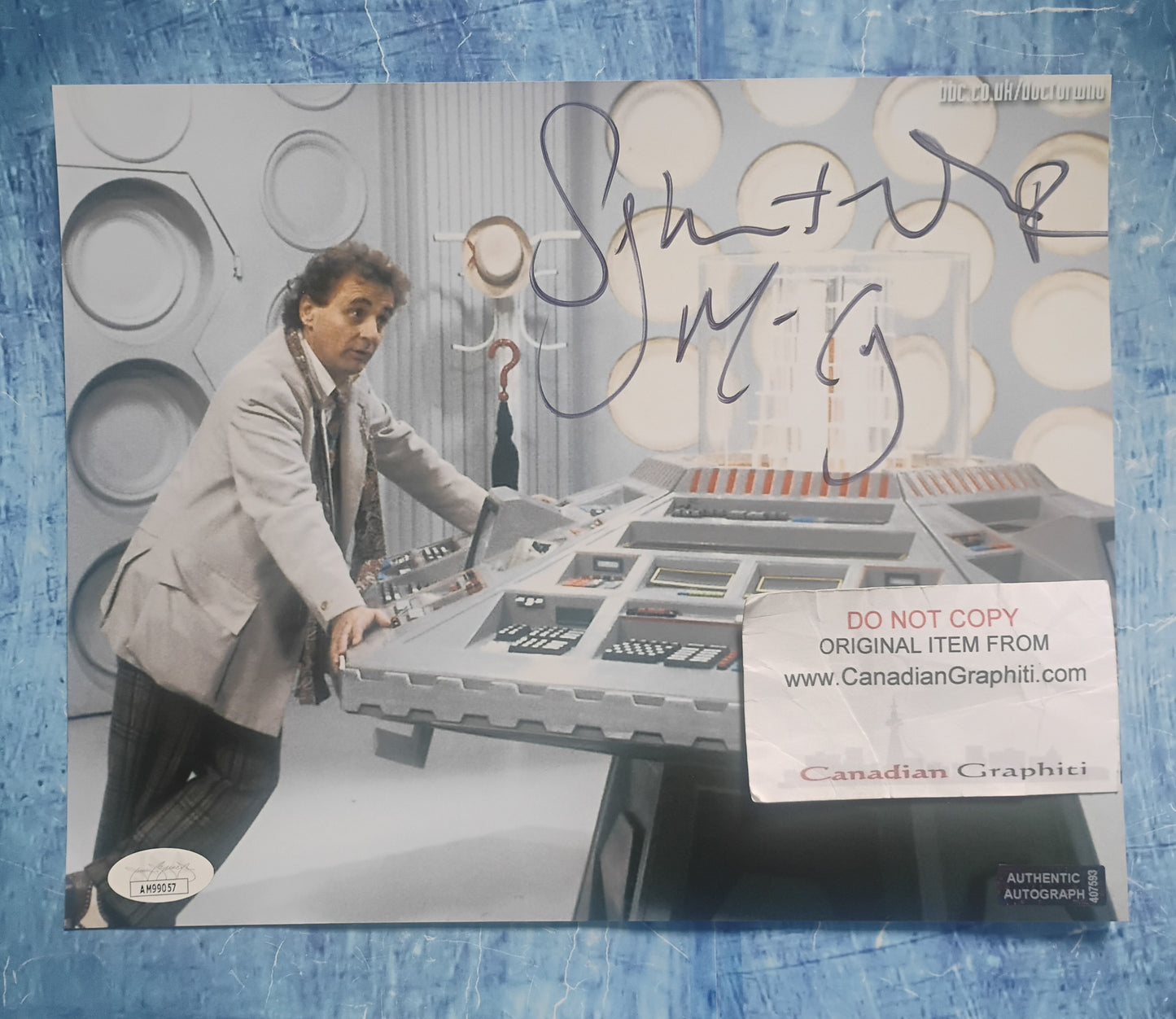 Sylvester McCoy Hand Signed Autograph 8x10 Photo JSA COA Doctor Who