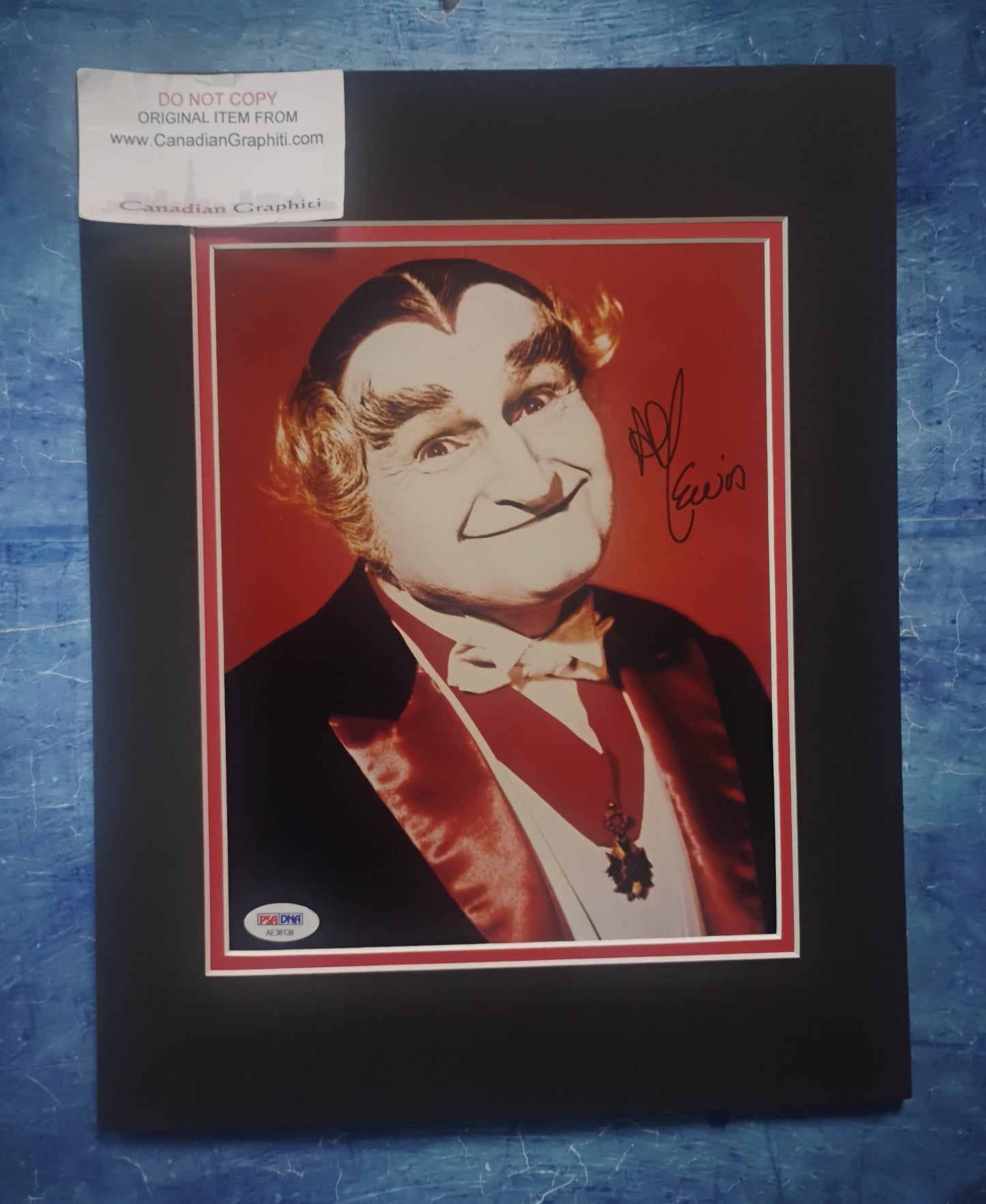 Al Lewis Hand Signed Autograph 8x10 Photo Matted PSA COA The Munsters