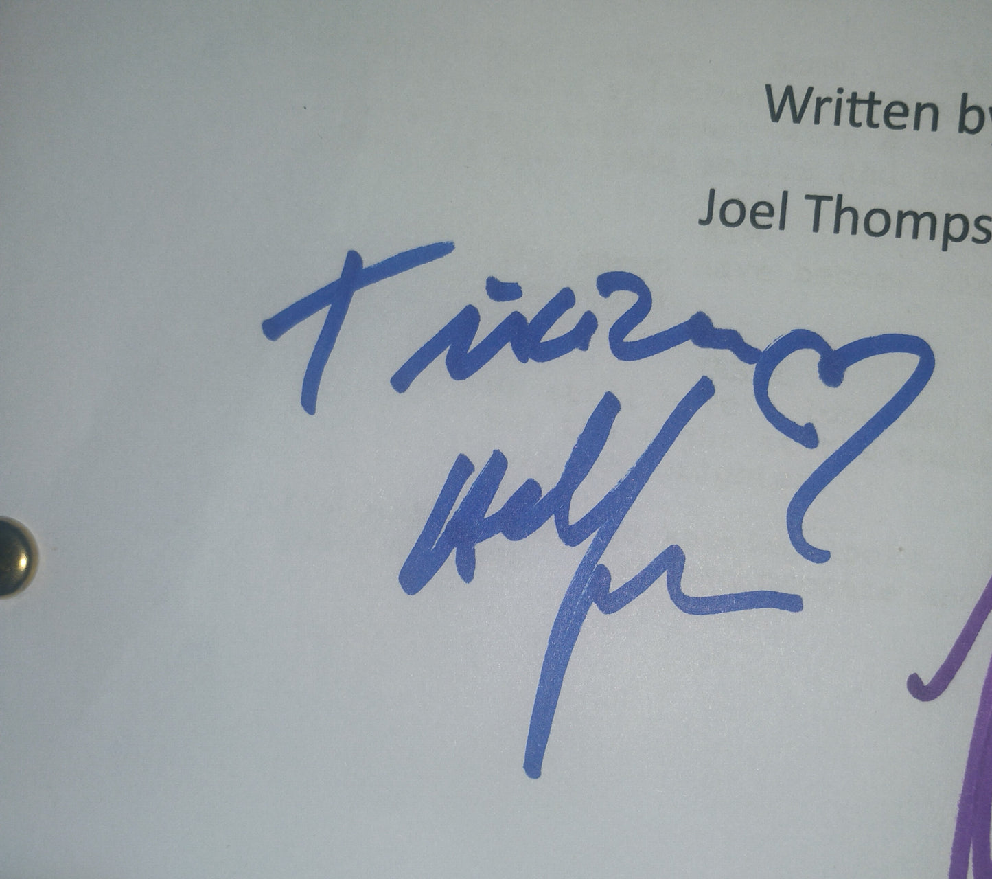 Battlestar Galactica 3x Hand Signed Script COA Tricia Helfer, Edward James Olmos & Katee Sackhoff