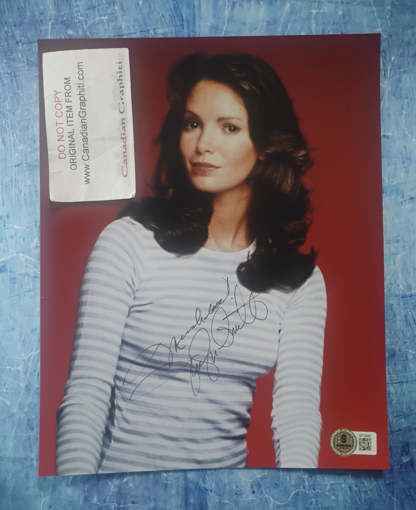 Jaclyn Smith Hand Signed Autograph 8x10 Photo BAS COA