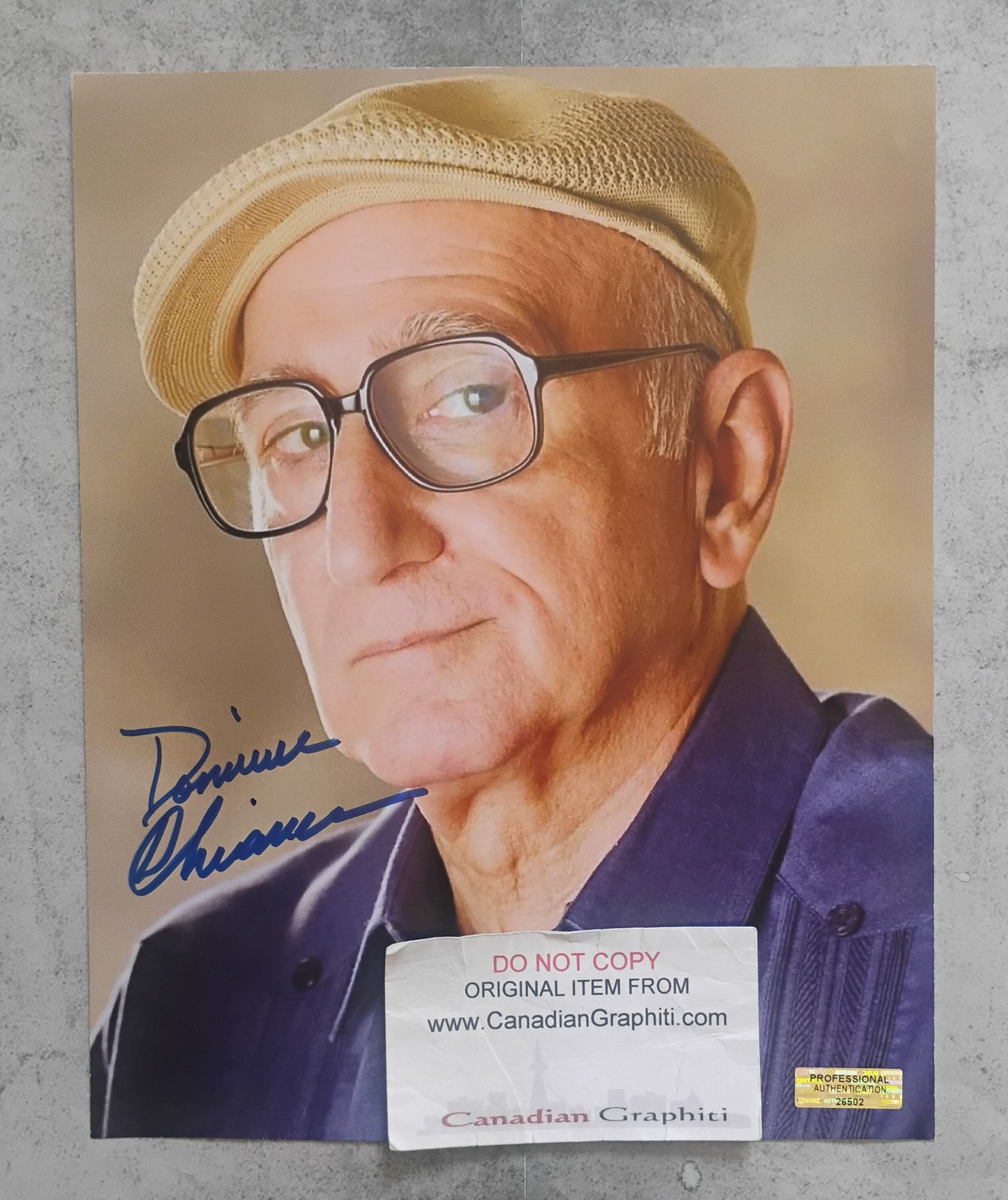 Dominic Chianese Hand Signed Autograph 8x10 Photo COA The Sopranos