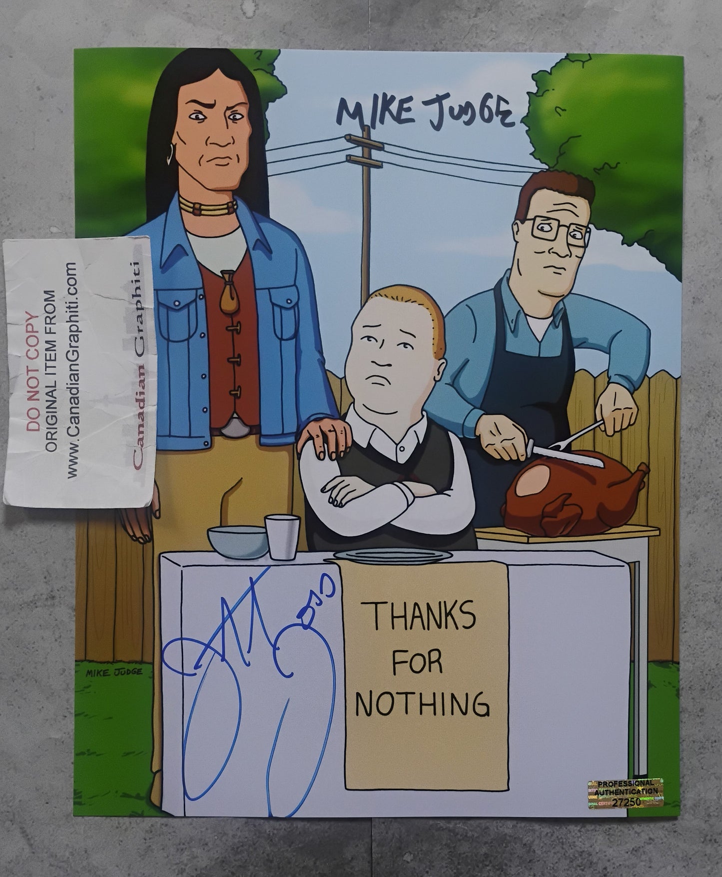 Mike Judge & Jonathan Joss Hand Signed Autograph 8x10 Photo COA King Of The Hill