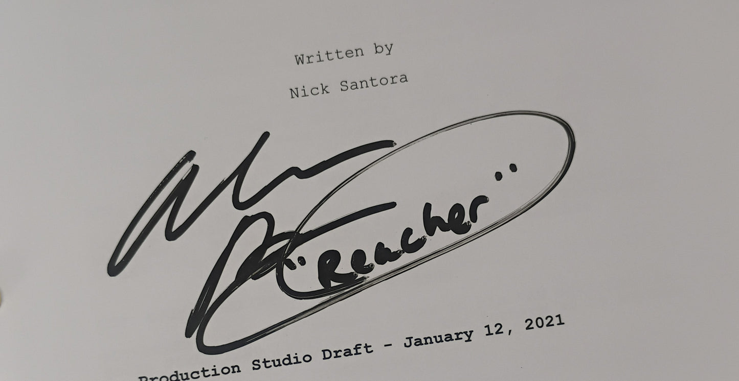 Alan Ritchson Hand Signed Autograph Reacher Script OPix COA