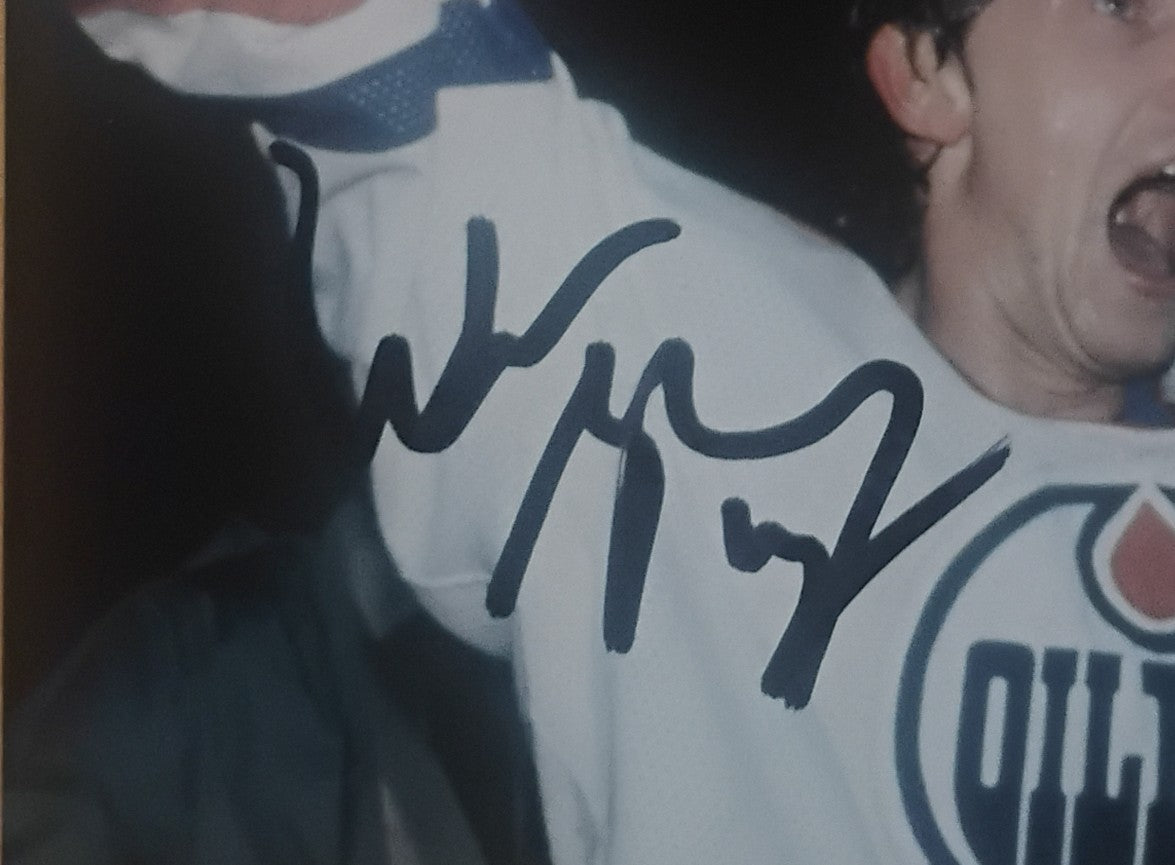 Wayne Gretzky Hand Signed Autograph Photo BAS COA Edmonton Oilers