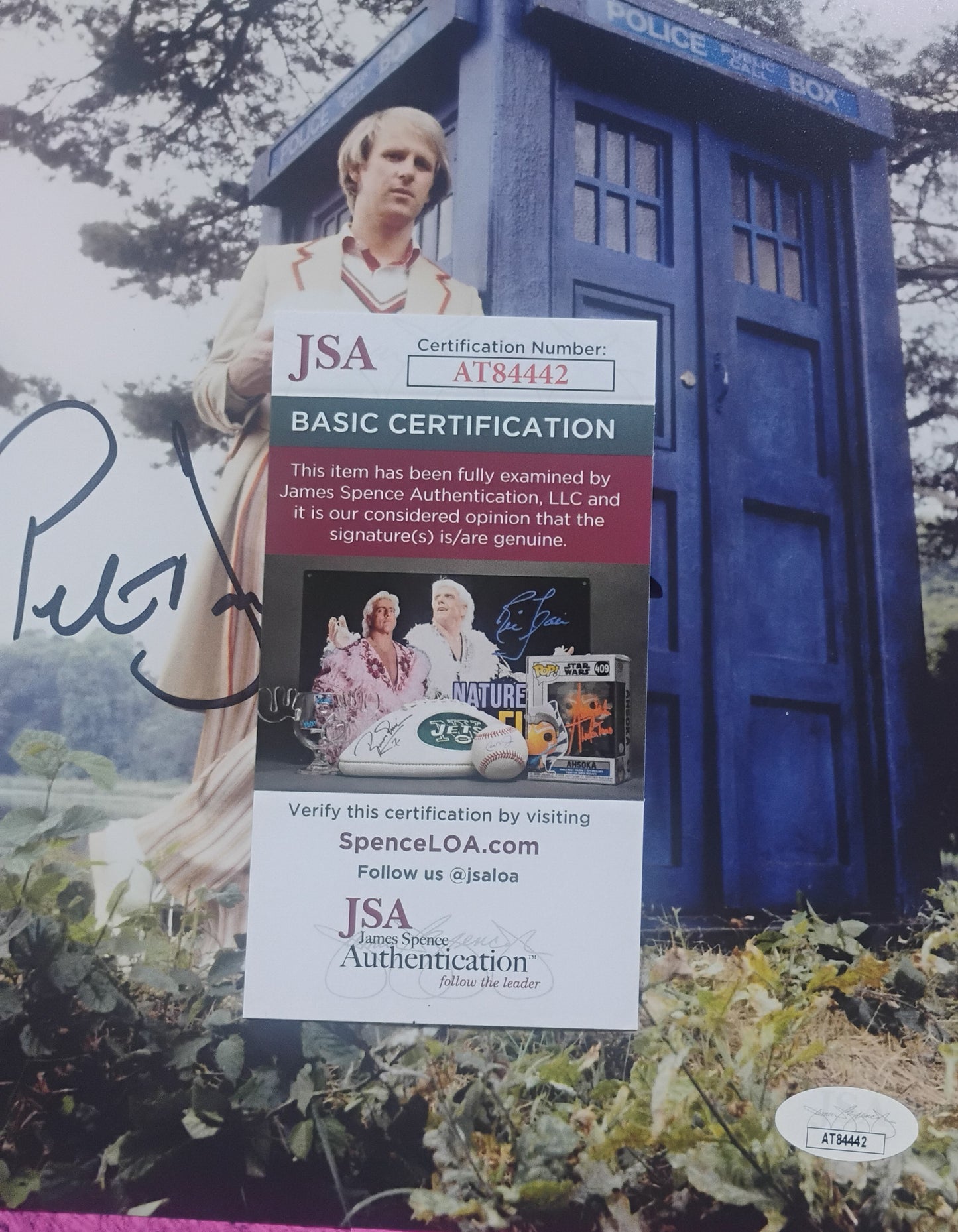 Peter Davison Hand Signed Autograph 8x10 Photo JSA COA Doctor Who