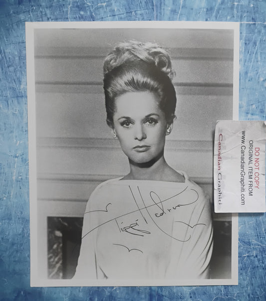 Tippi Hedren Hand Signed Autograph 8x10 Photo PSA COA