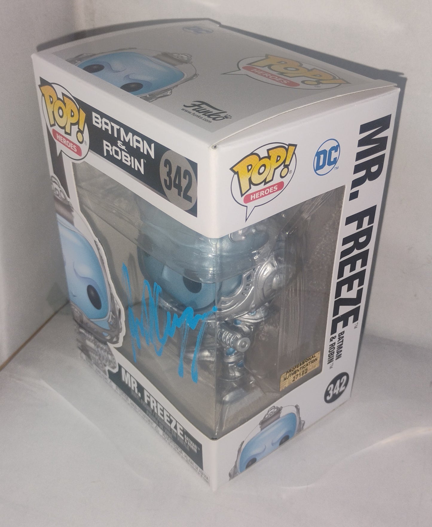 Arnold Schwarzenegger Hand Signed Autograph Mr Freeze Funko Pop COA Batman