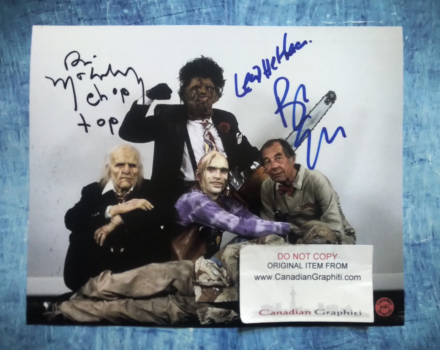 Bill Moseley & Bob Elmore Hand Signed Autograph 8x10 Photo COA Texas Chainsaw Massacre