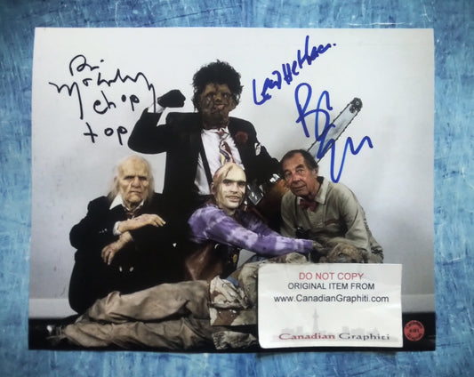 Bill Moseley & Bob Elmore Hand Signed Autograph 8x10 Photo COA Texas Chainsaw Massacre