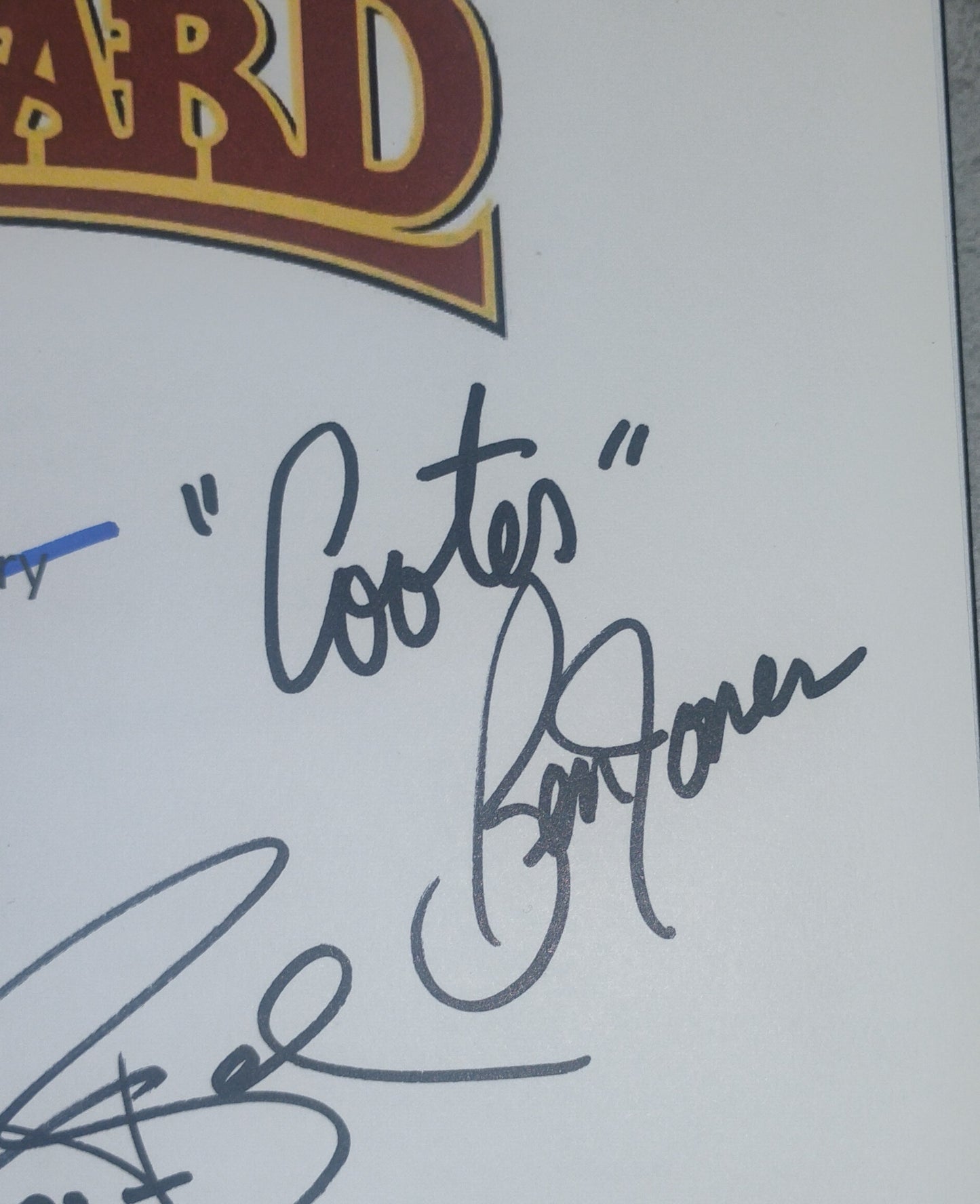 Dukes Of Hazzard 4x Hand Signed Script COA Catherine Bach, Tom Wopat, Ben Jones & John Schneider
