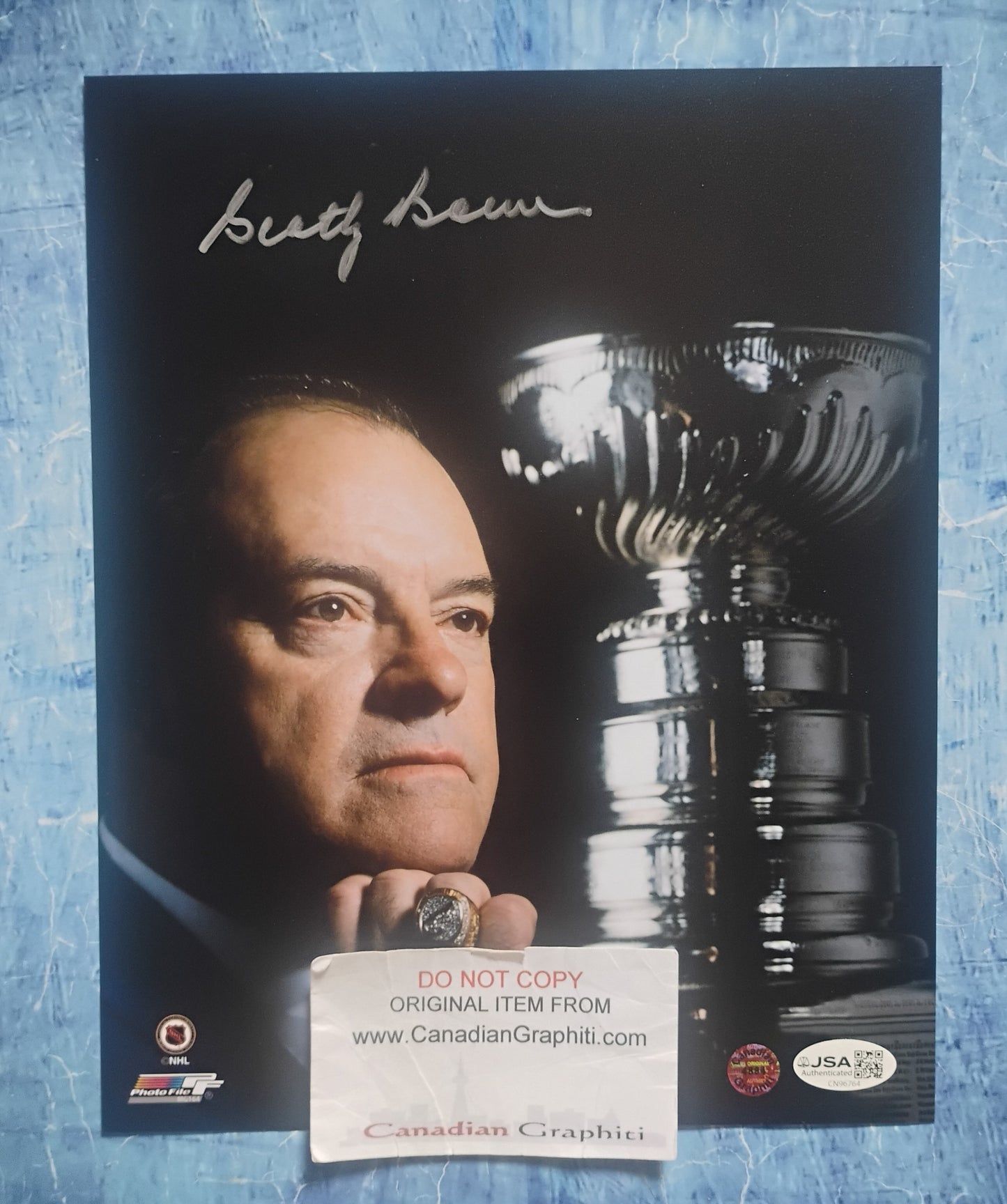 Scotty Bowman Hand Signed Autograph 8x10 Photo JSA COA
