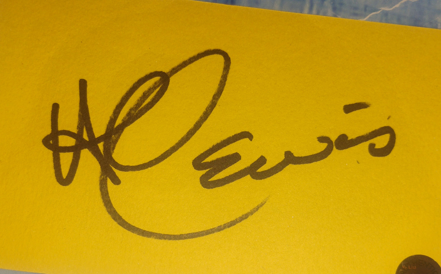 Al Lewis Hand Signed Autograph Index Card COA
