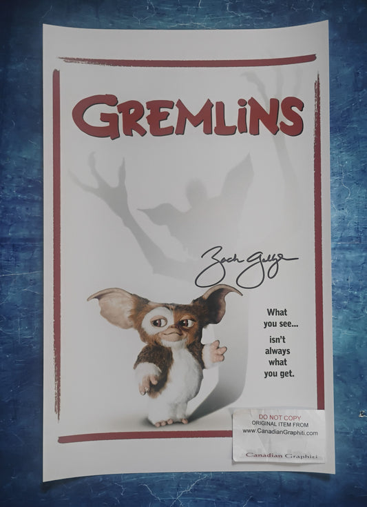 Zach Galligan Hand Signed Autograph 11x17 Photo JSA COA Gremlins