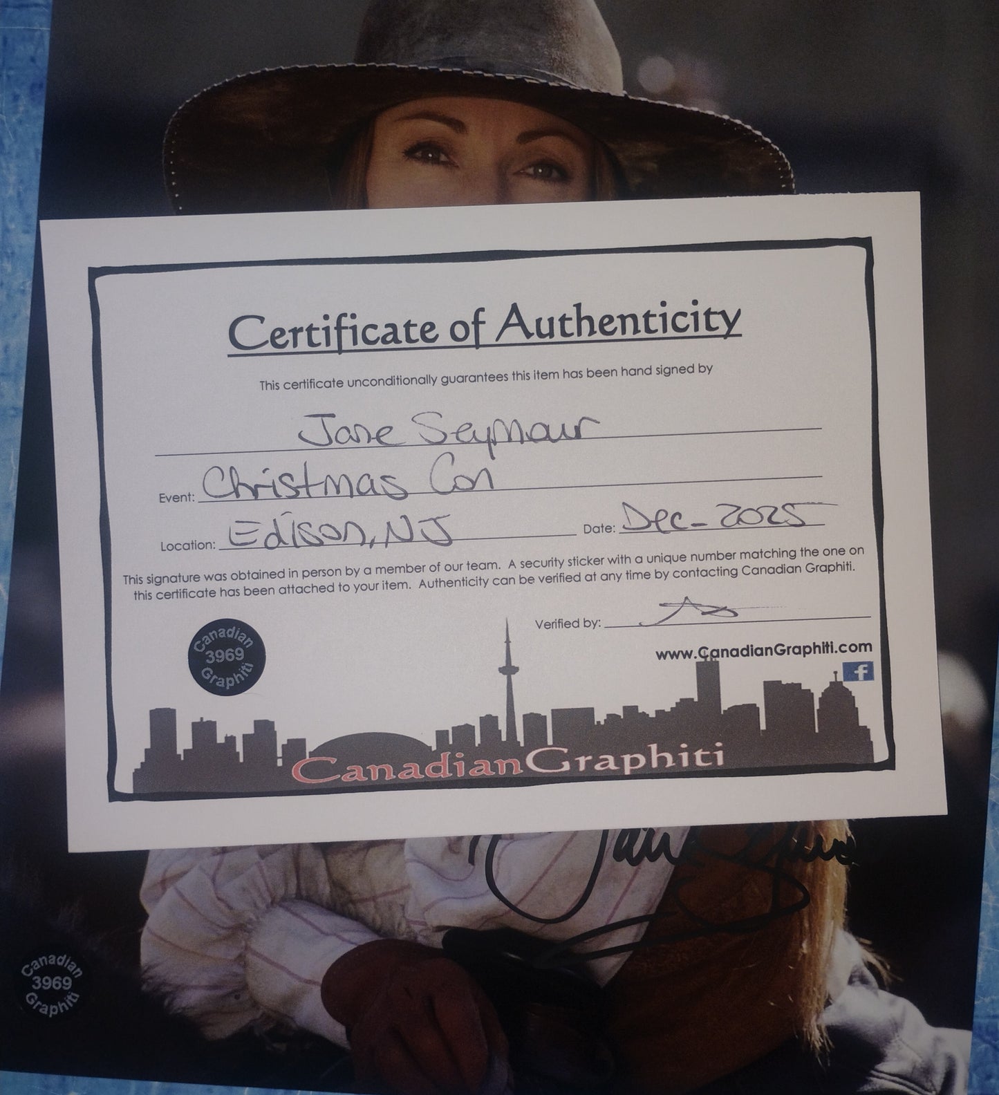 Jane Seymour Hand Signed Autograph 8x10 Photo COA Dr. Quinn Medicine Woman
