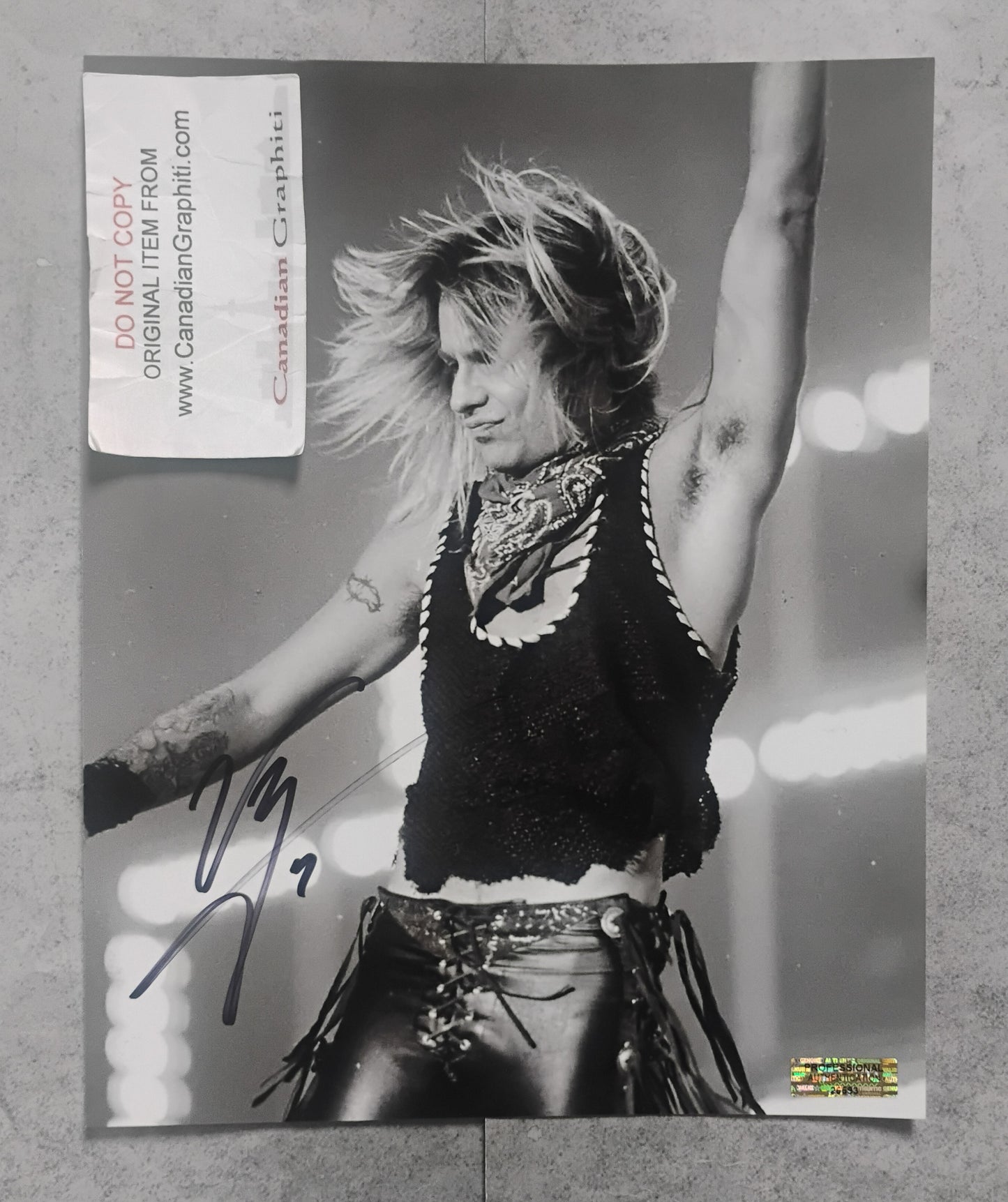 Vince Neil Hand Signed Autograph 8x10 Photo COA Motley Crue
