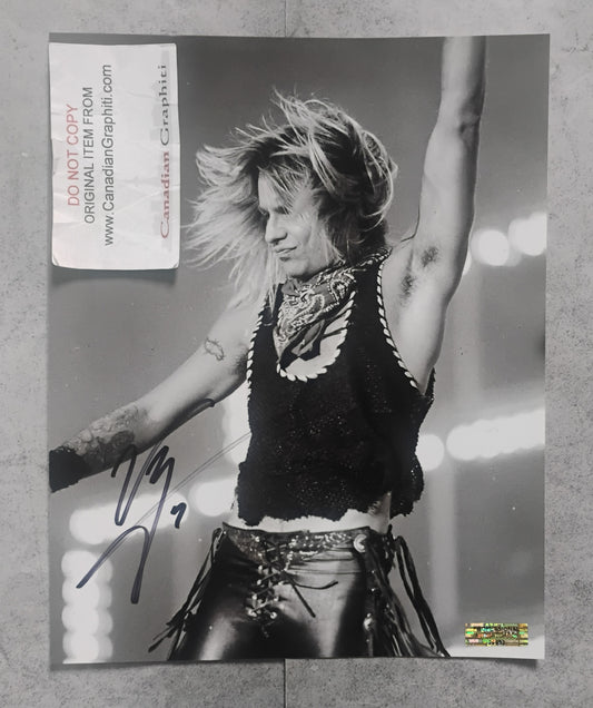 Vince Neil Hand Signed Autograph 8x10 Photo COA Motley Crue
