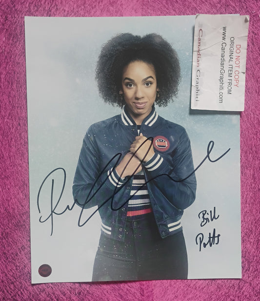 Pearl Mackie Hand Signed Autograph 8x10 Photo COA Doctor Who
