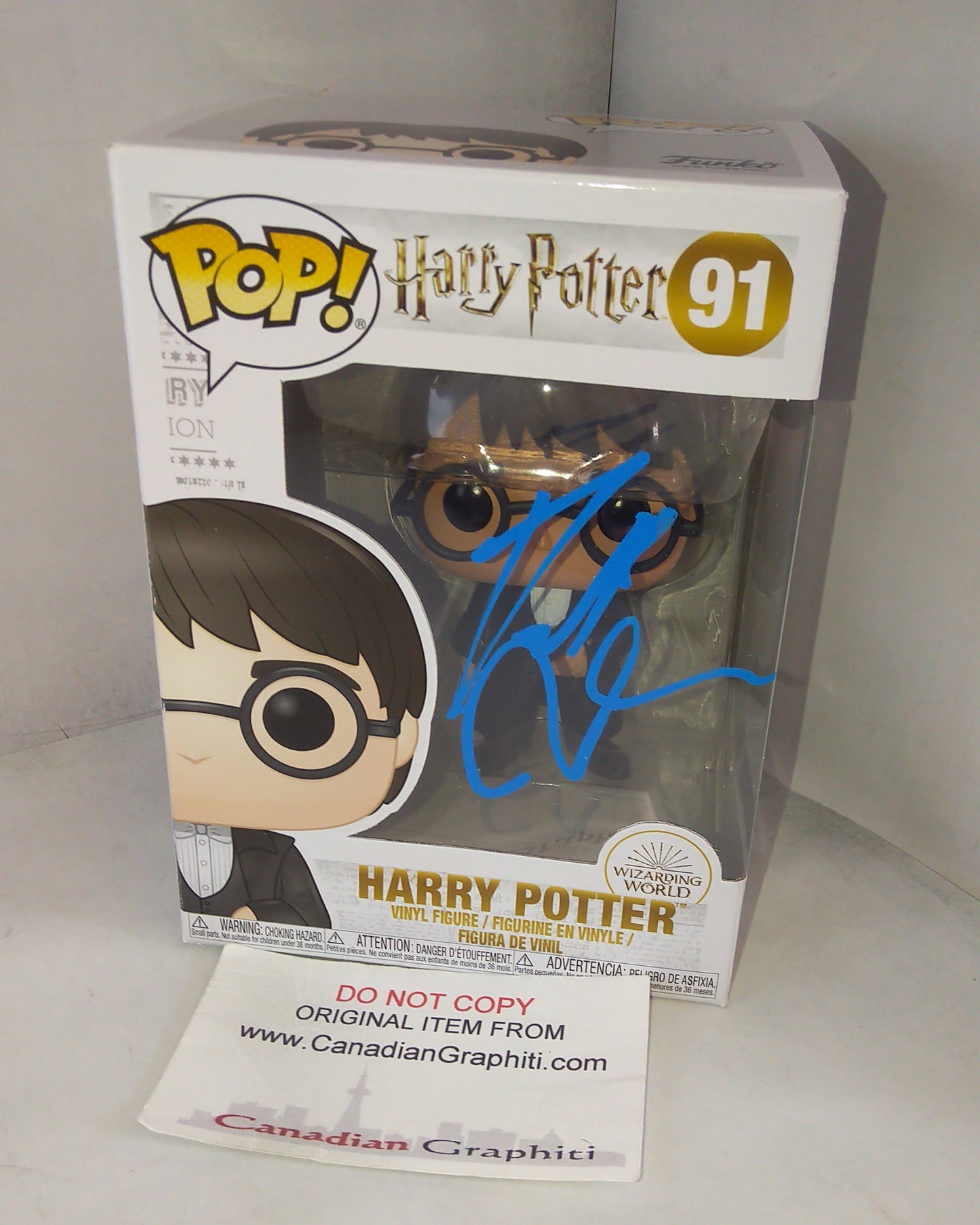 Daniel Radcliffe Hand Signed Autograph Harry Potter Funko Pop COA + BAS