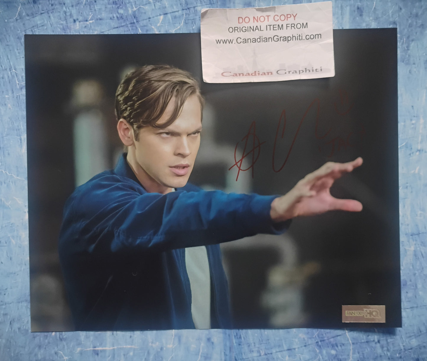 Alexander Calvert Hand Signed Autograph 8x10 Photo COA Supernatural