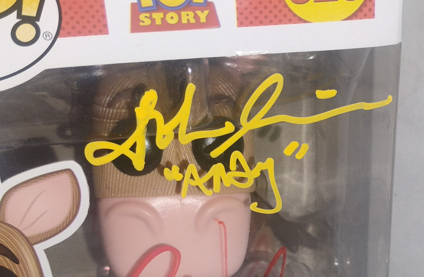 Frank Welker & John Morris Hand Signed Autograph Toy Story Funko Pop COA