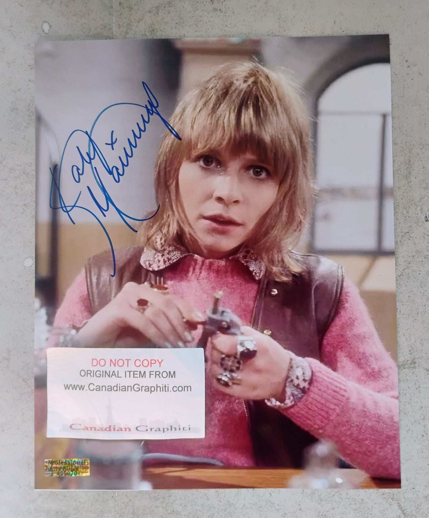 Katy Manning Hand Signed Autograph 8x10 Photo COA Doctor Who
