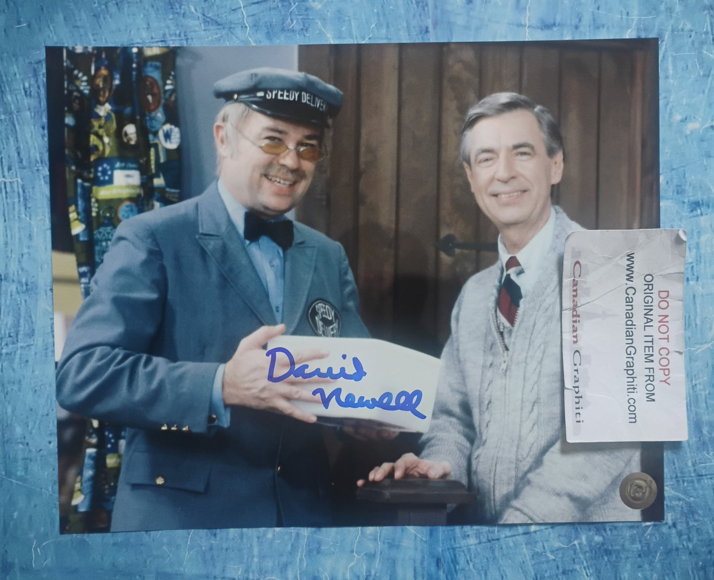 David Newell Hand Signed Autograph 8x10 Photo COA Mister Rogers