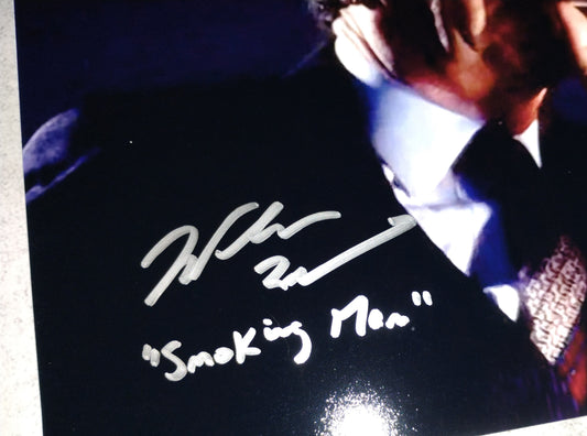 William B Davis Hand Signed Autograph 8x10 Photo COA X-Files