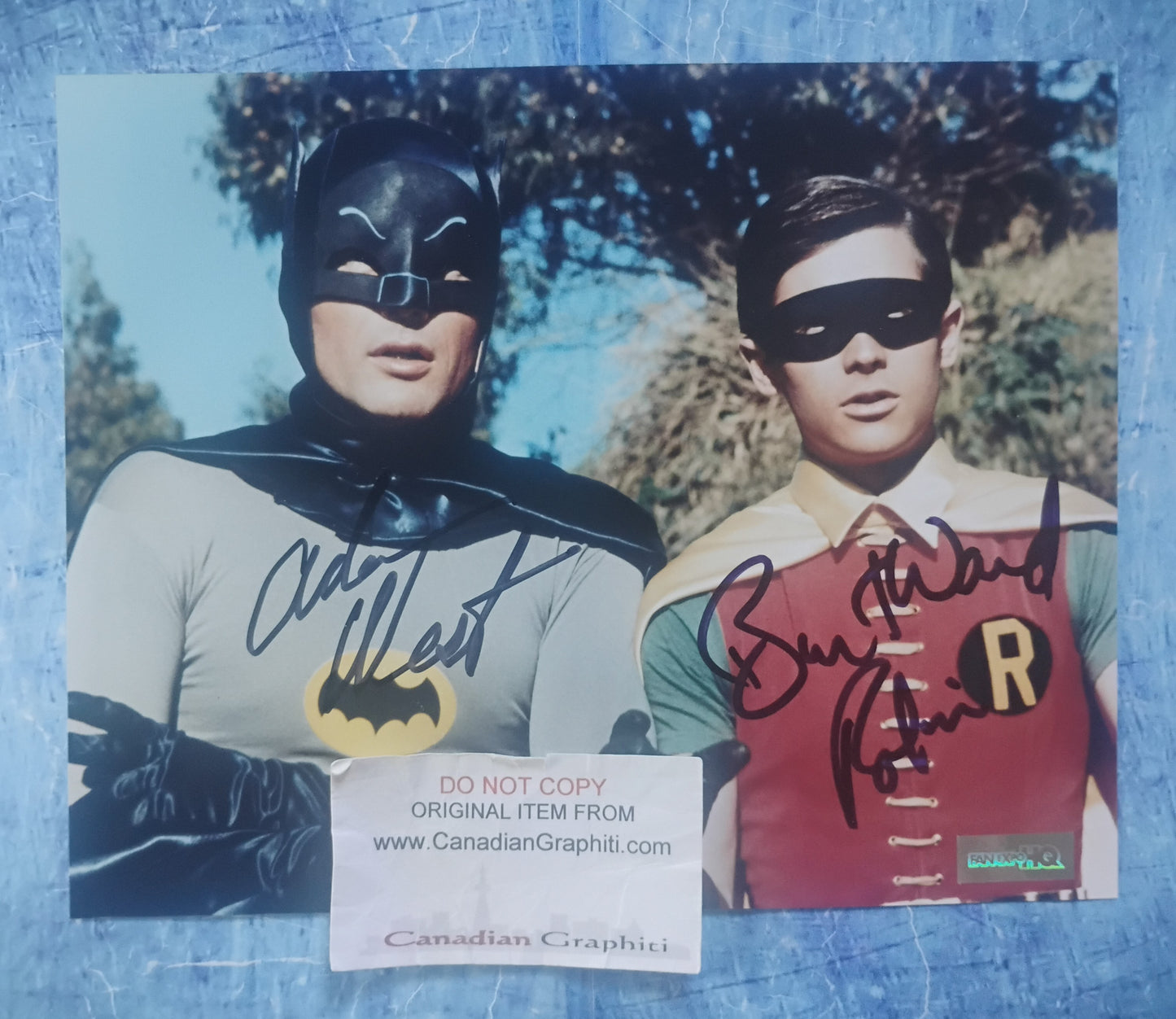 Adam West & Burt Ward Hand Signed Autograph 8x10 Photo COA Batman