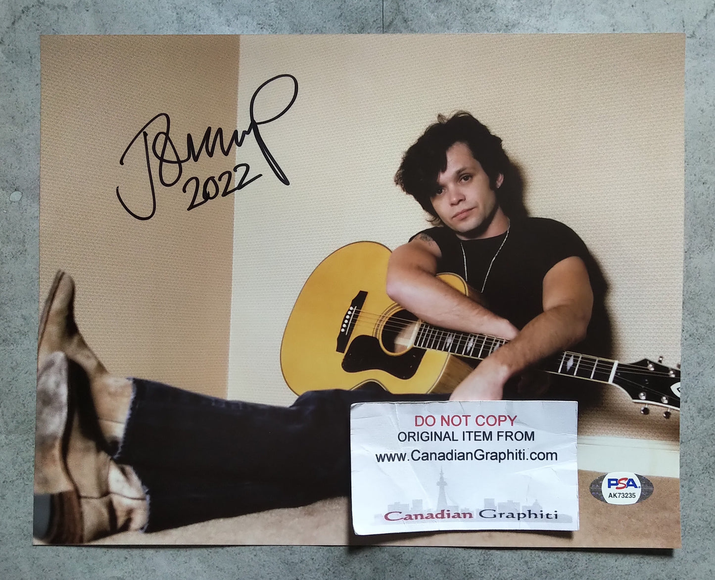 John Cougar Mellencamp Hand Signed Autograph 8x10 Photo PSA COA