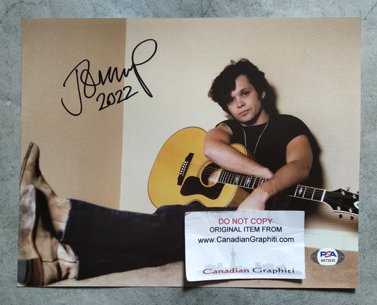 John Cougar Mellencamp Hand Signed Autograph 8x10 Photo PSA COA