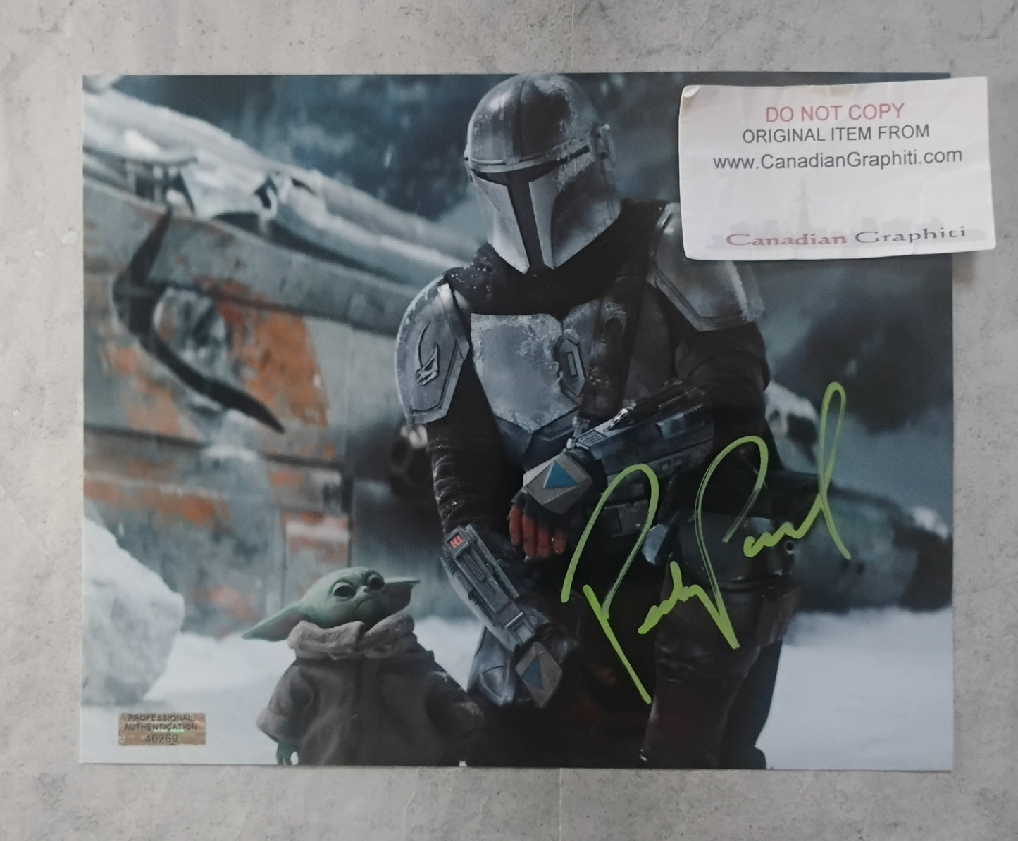Pedro Pascal Hand Signed Autograph 8x10 Photo COA The Mandalorian
