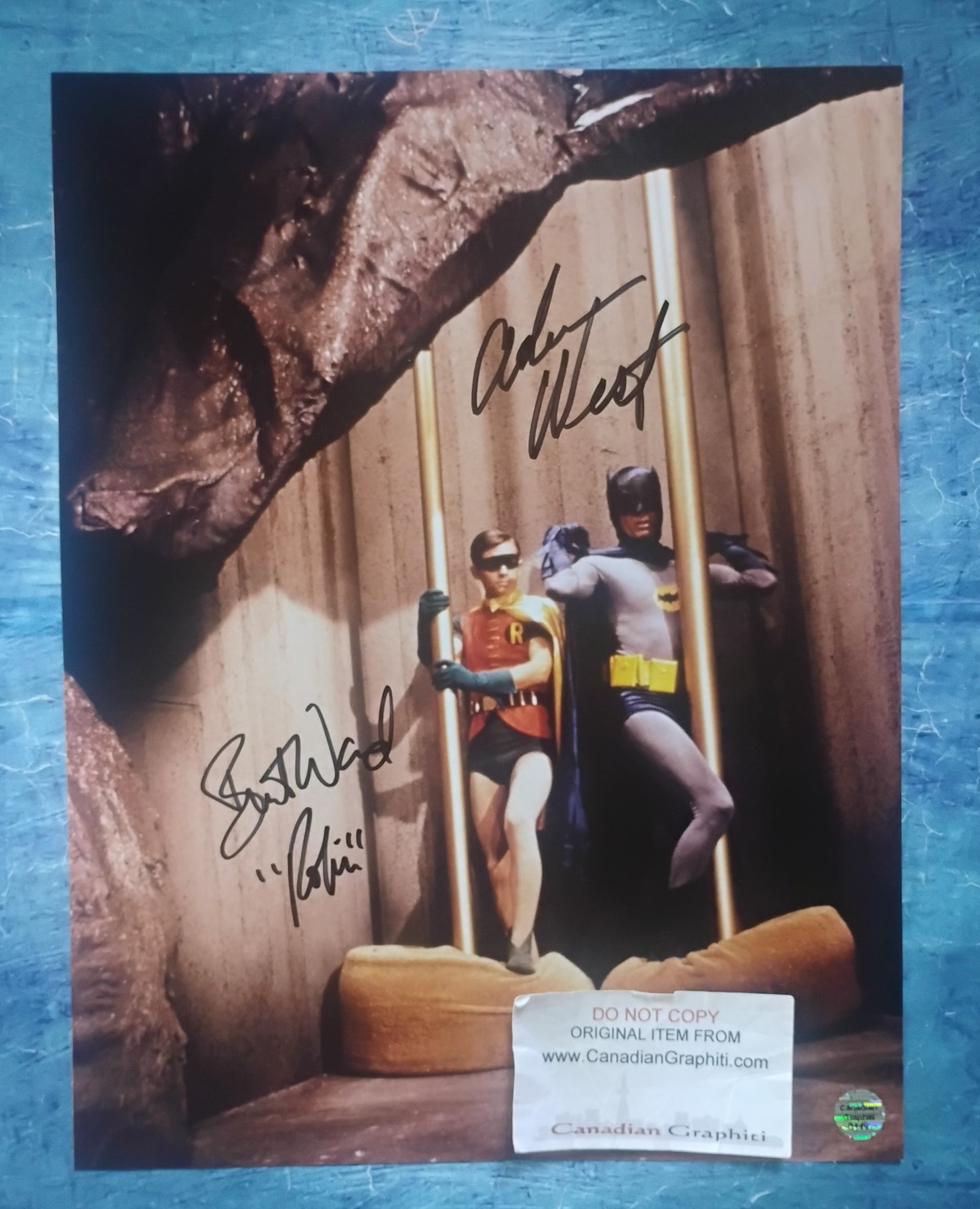 Adam West & Burt Ward Hand Signed Autograph Photo COA Batman