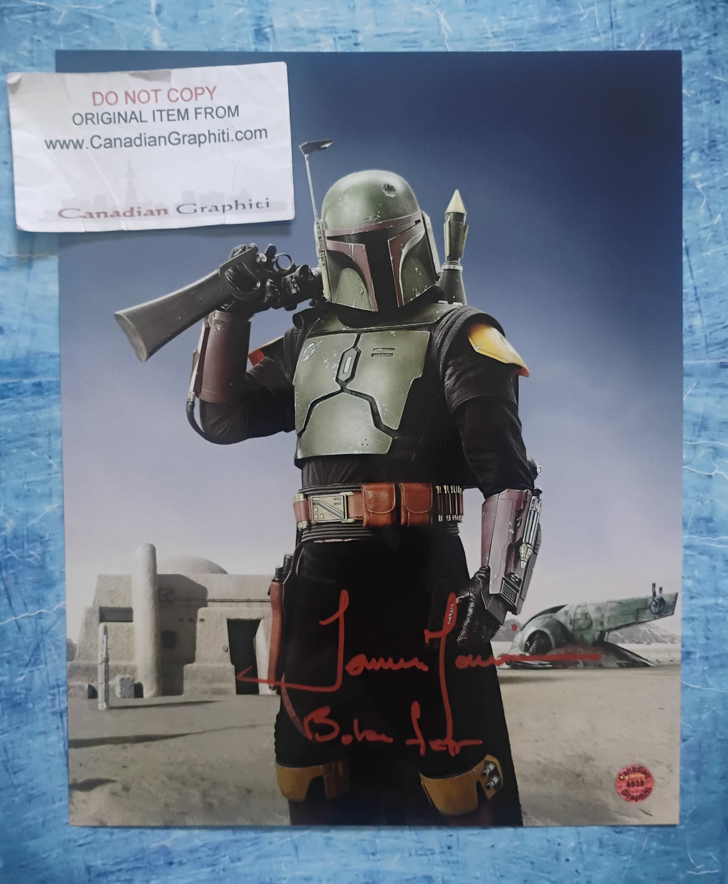 Temuera Morrison Hand Signed Autograph 8x10 Photo COA Boba Fett