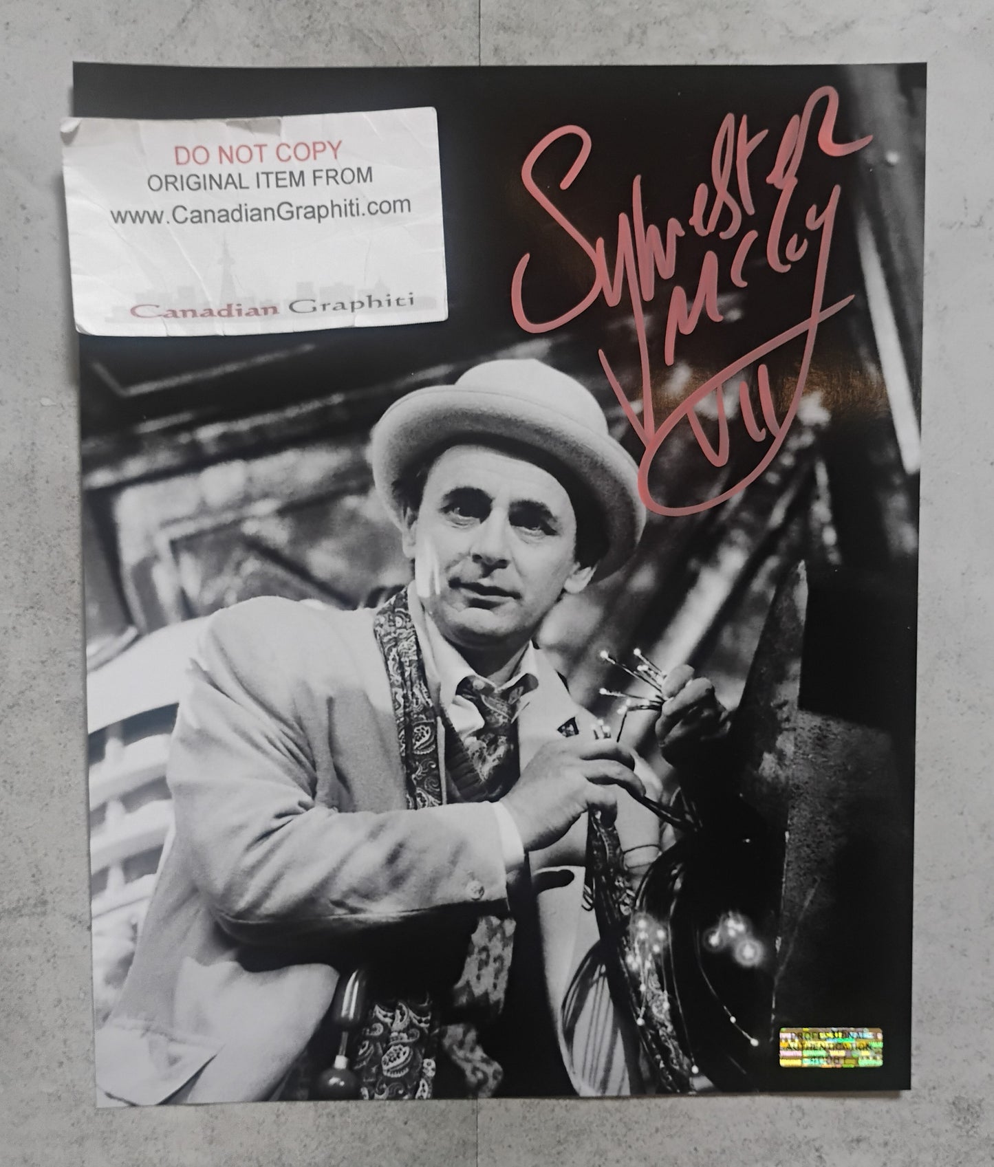 Sylvester McCoy Hand Signed Autograph 8x10 Photo COA Doctor Who