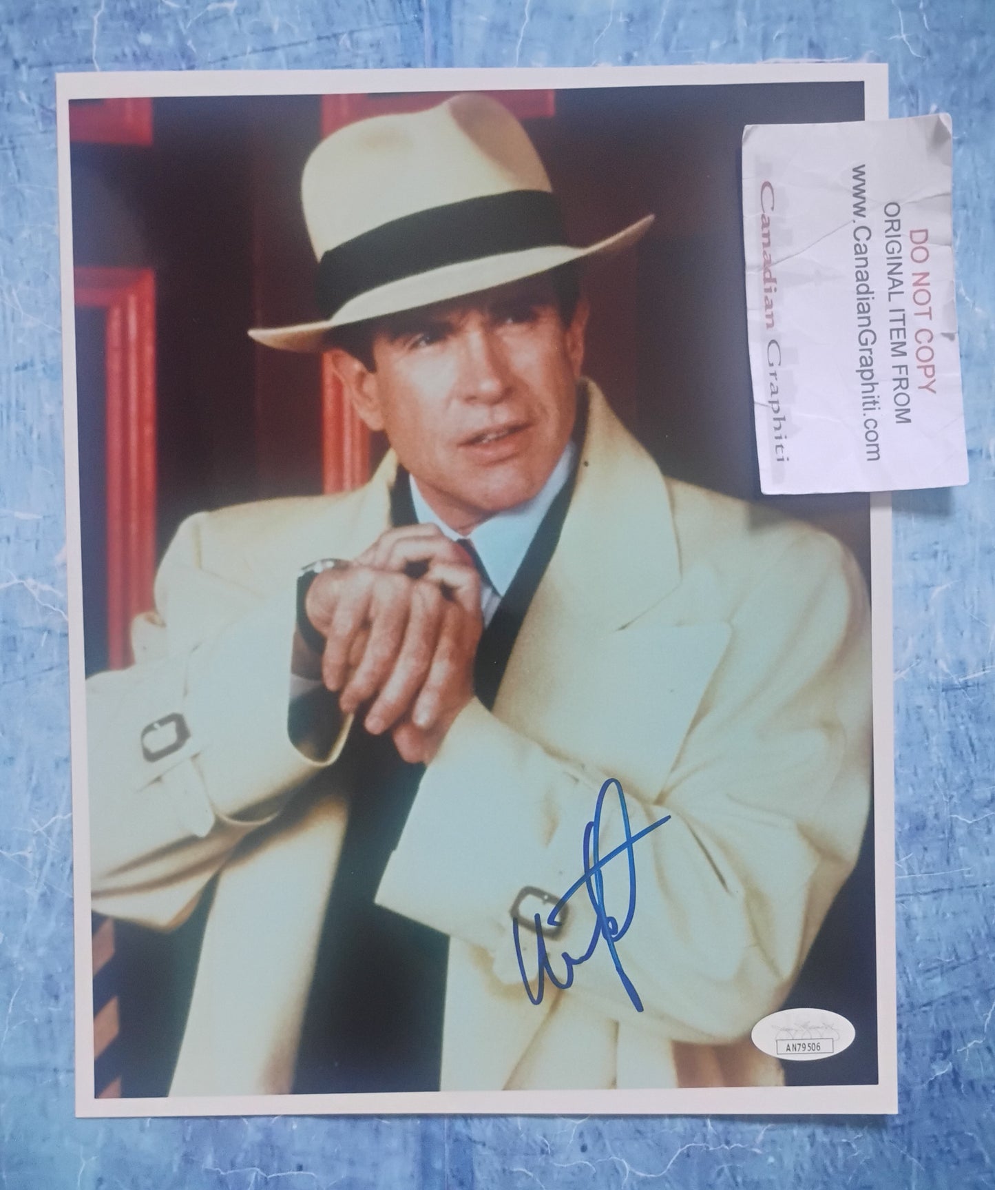 Warren Beatty Hand Signed Autograph 8x10 Photo JSA COA Dick Tracy