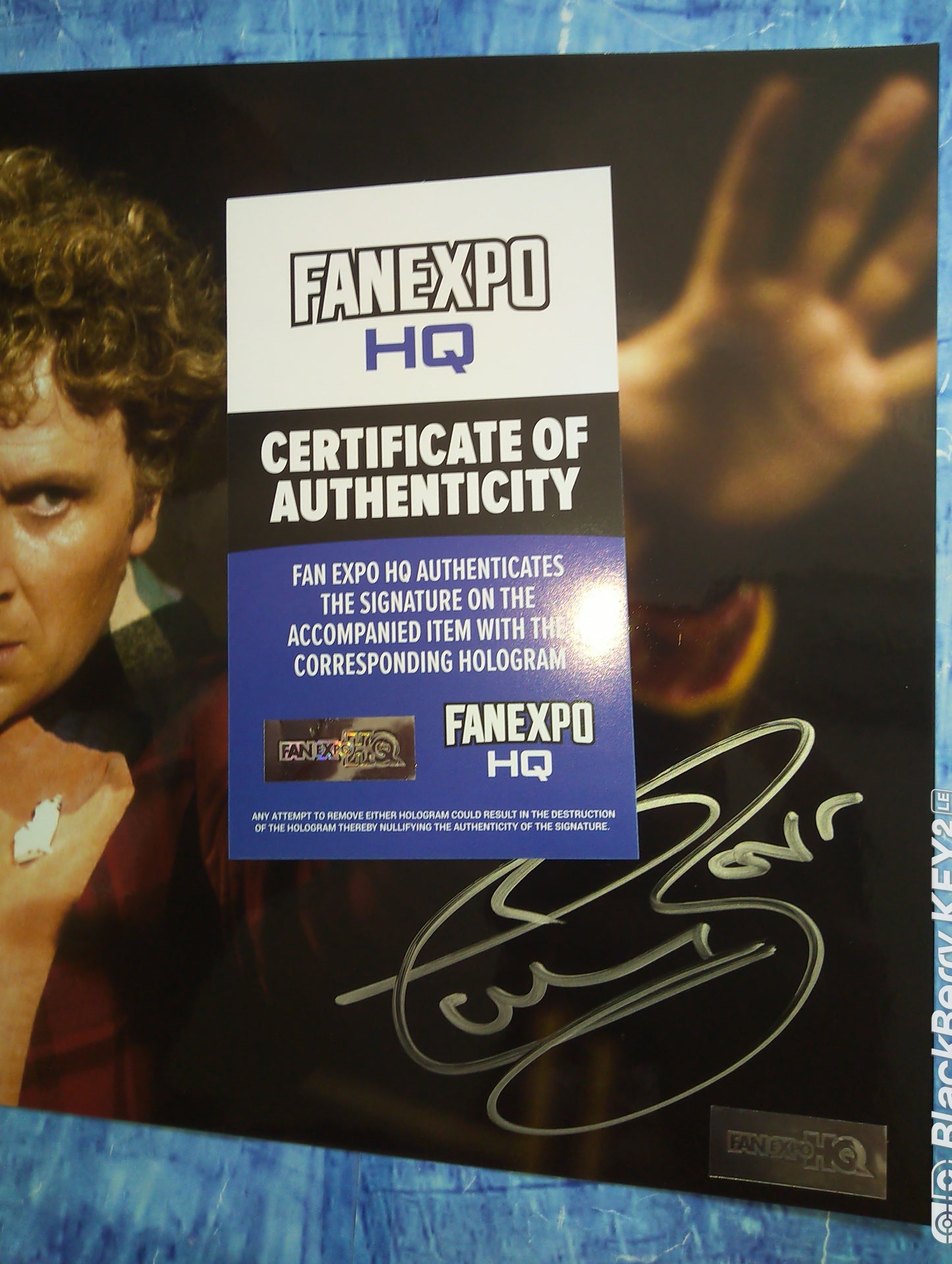 Colin Baker Hand Signed Autograph 8x10 Photo COA Doctor Who