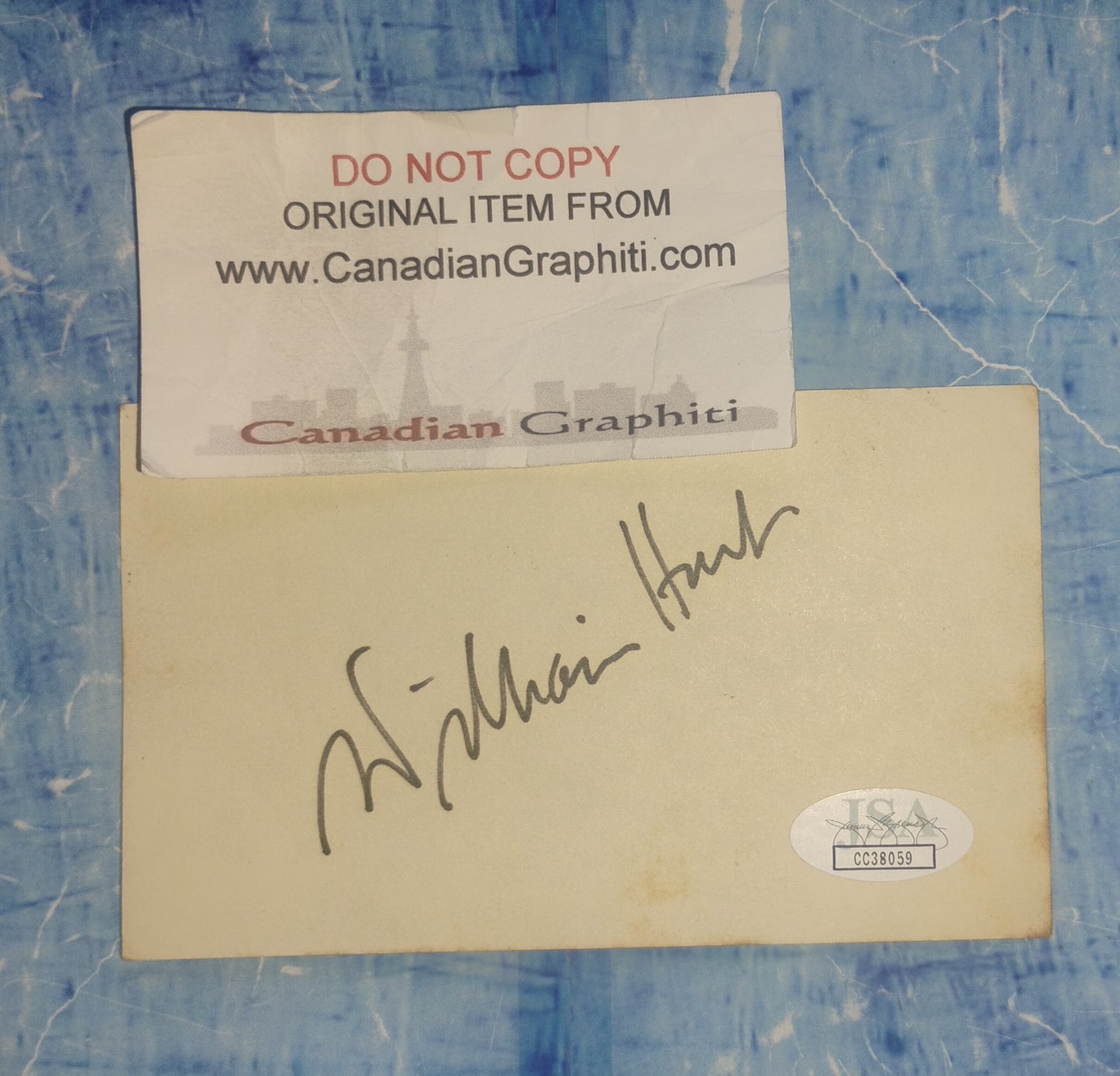 William Hurt Hand Signed Autograph Index Card JSA COA