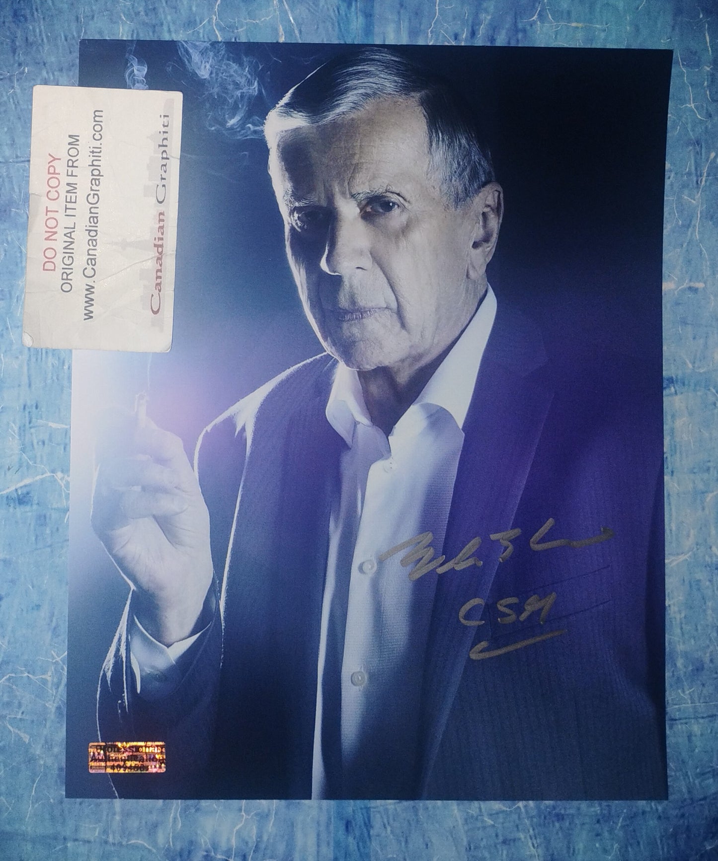 William B Davis Hand Signed Autograph 8x10 Photo COA X-Files