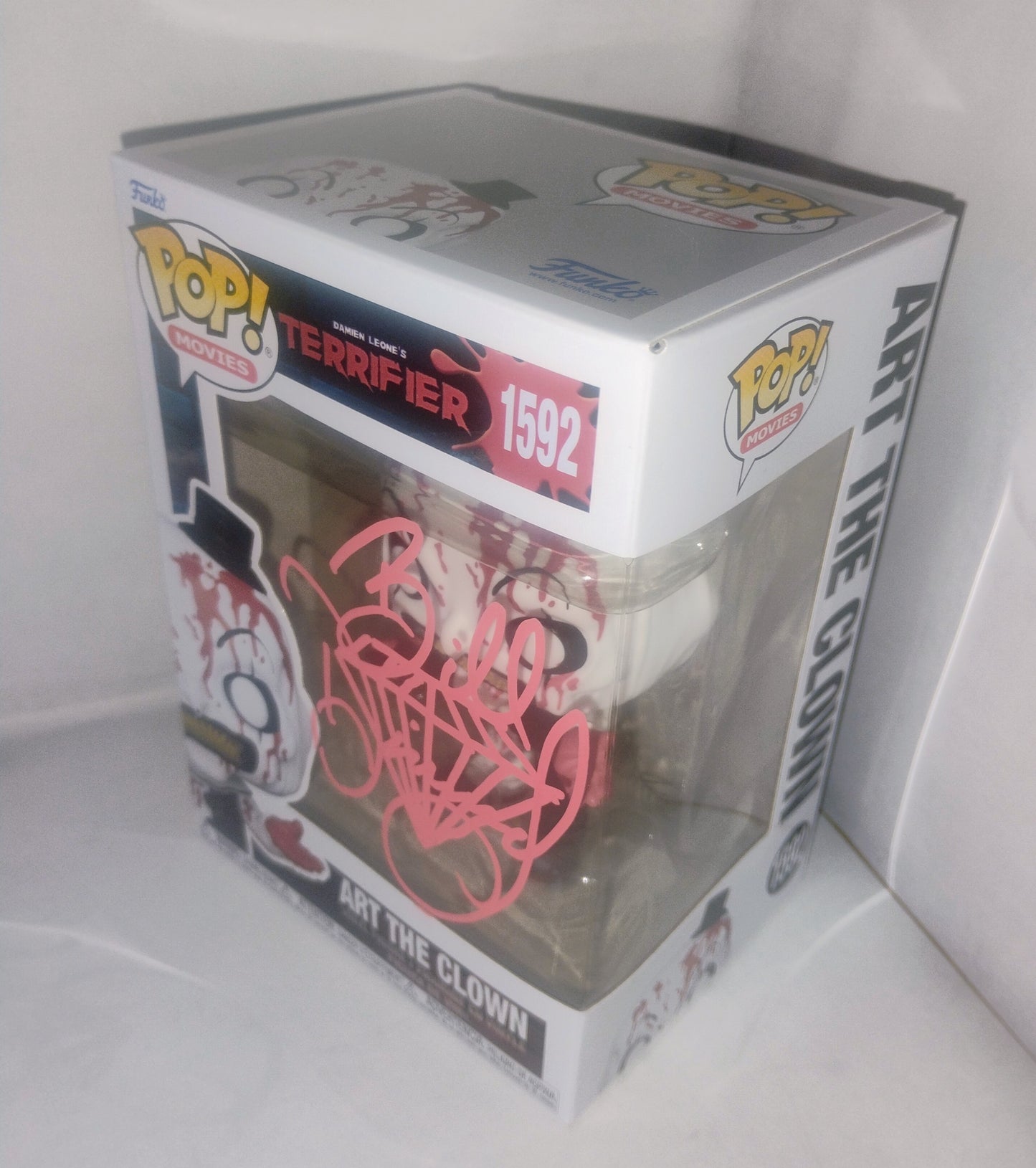 Bill Diamond Hand Signed Autograph Art The Clown Funko Pop COA Terrifier
