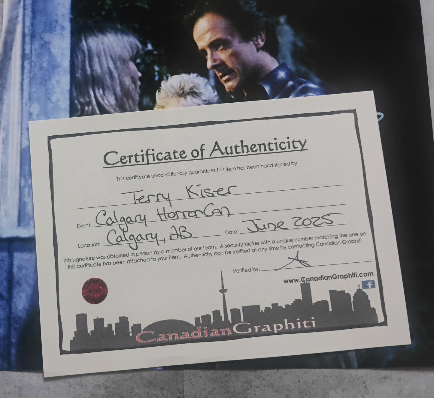 Terry Kiser Hand Signed Autograph 8x10 Photo COA Friday The 13th